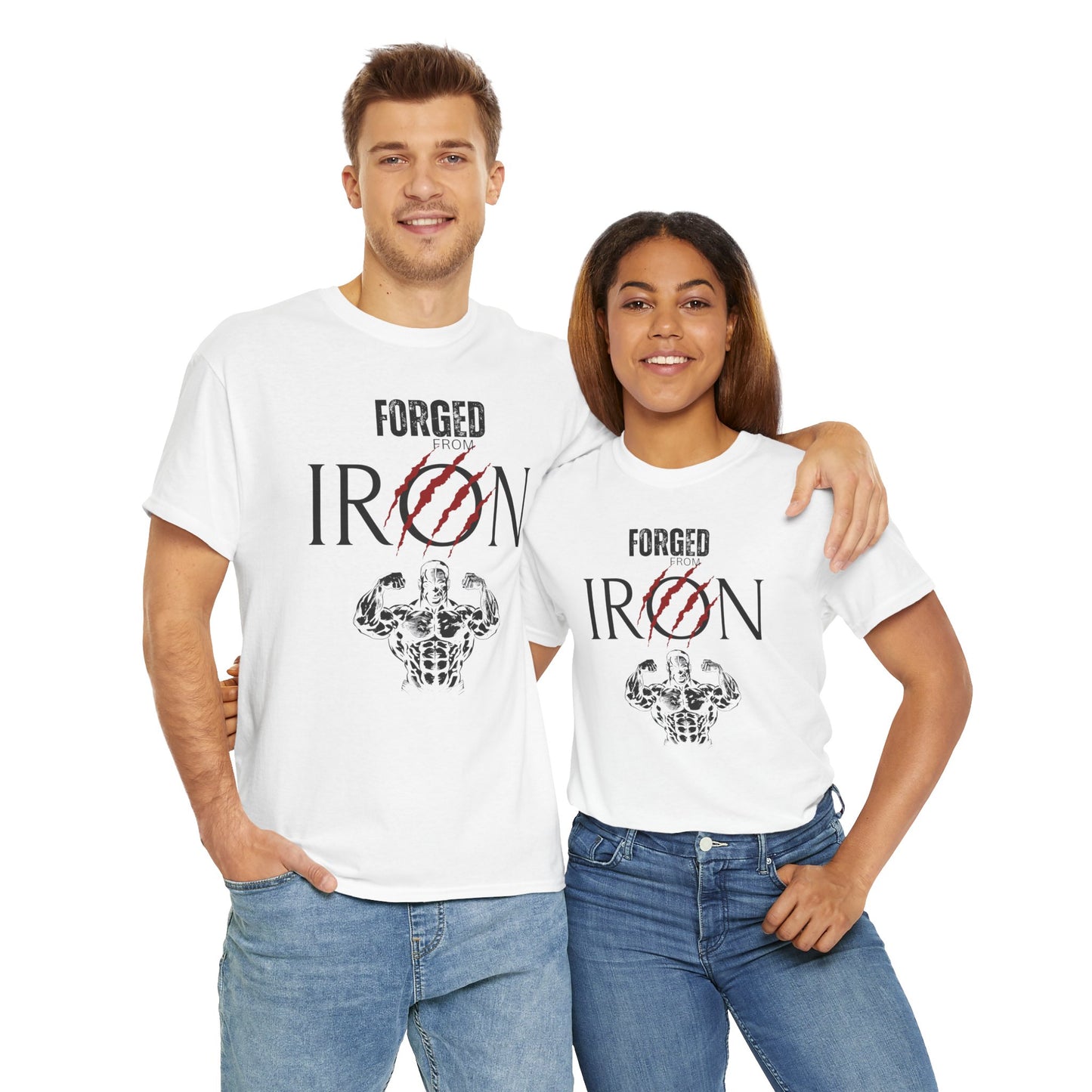 Forged from IRON Unisex Heavy Cotton Tee