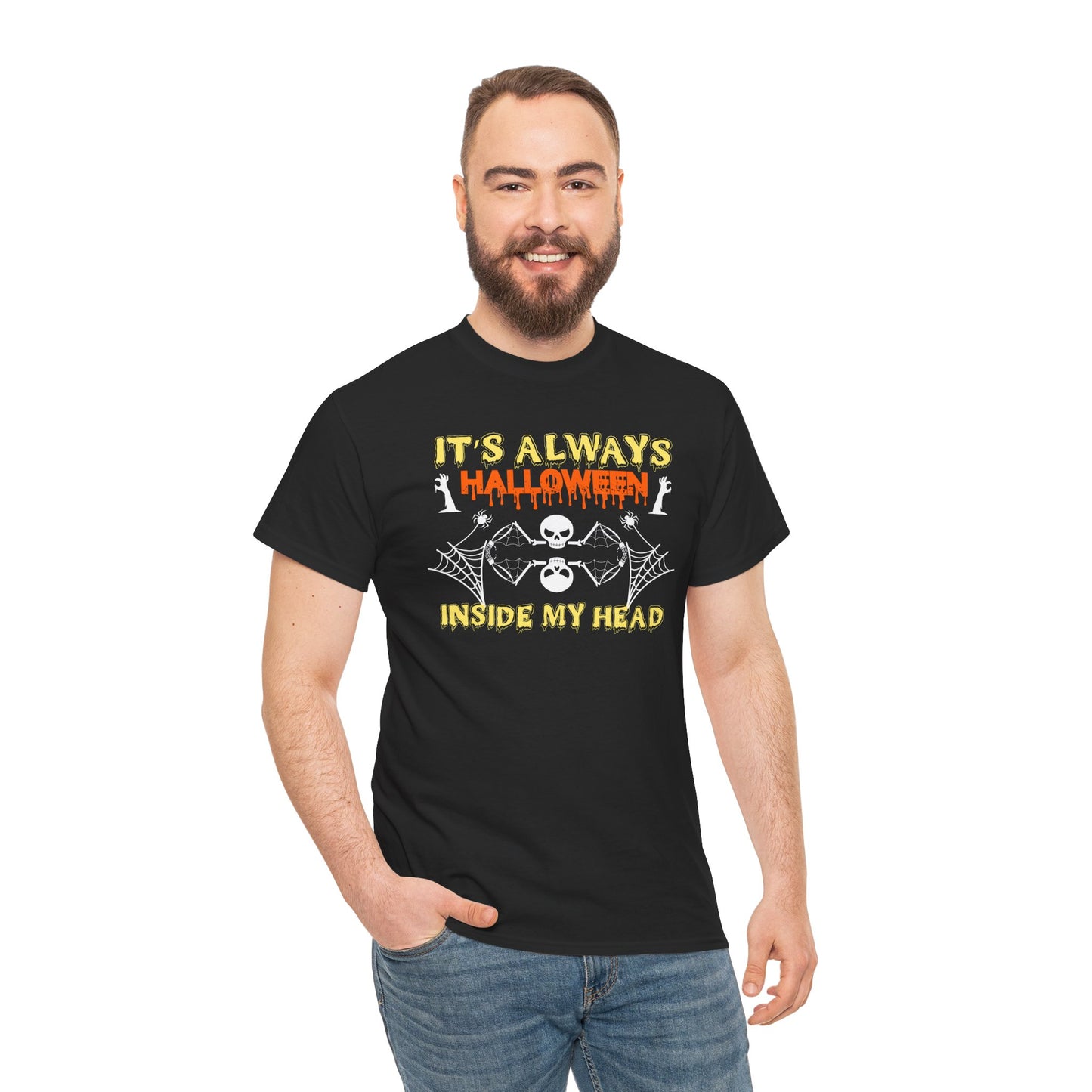 It's always halloween inside my head / Halloween Unisex Heavy Cotton Tee