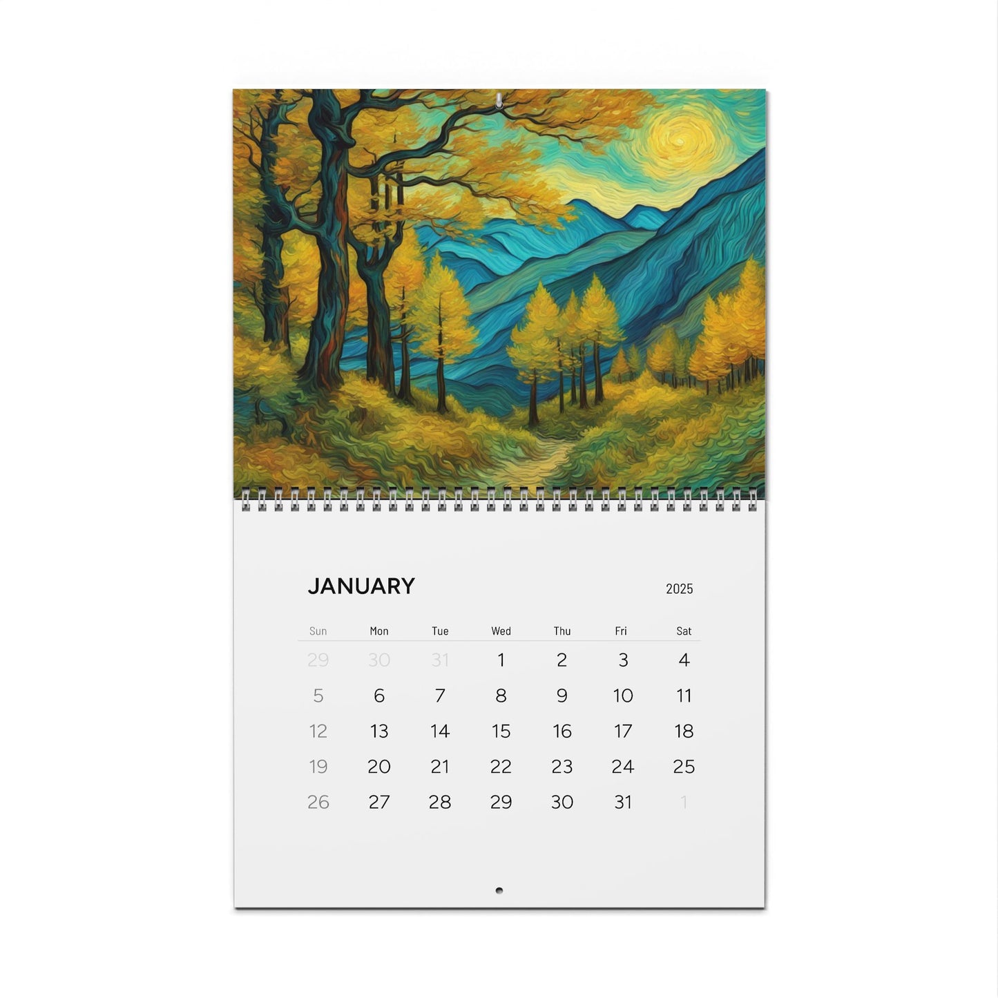 AI Forest Paintings  / Wall Calendars (2025)