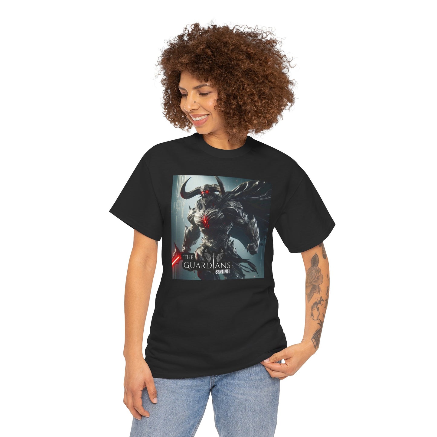 The Guardians Sentinel / Elite Unisex Heavy Cotton Tee (Made with AI)