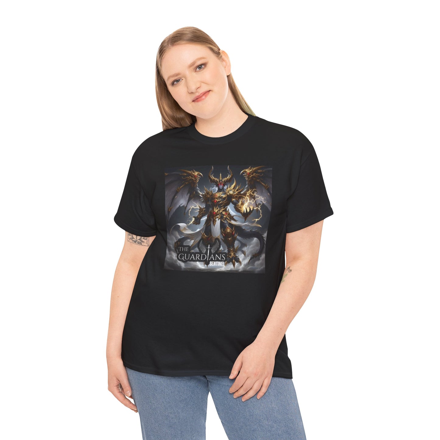 The Guardians Sentinel / Elite Unisex Heavy Cotton Tee (Made with AI)