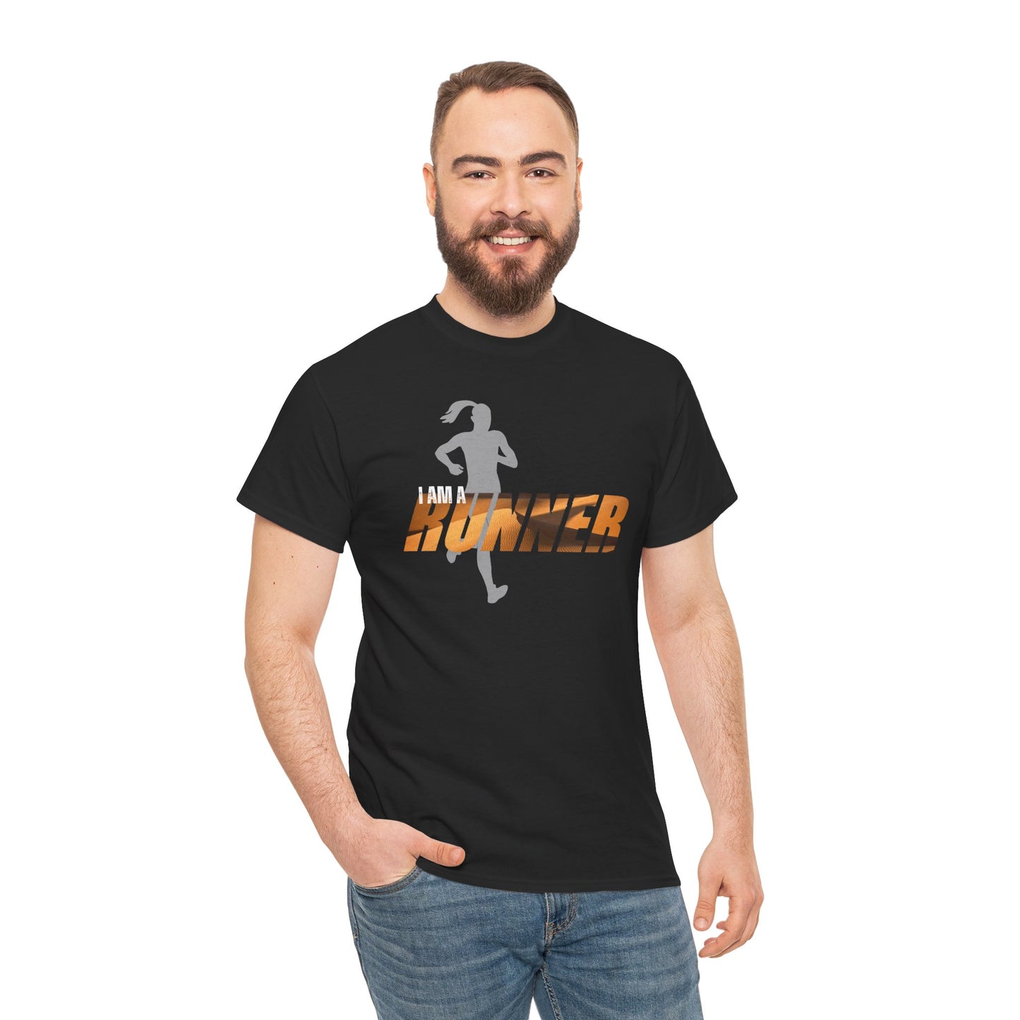 I am a Runner Unisex Heavy Cotton Tee