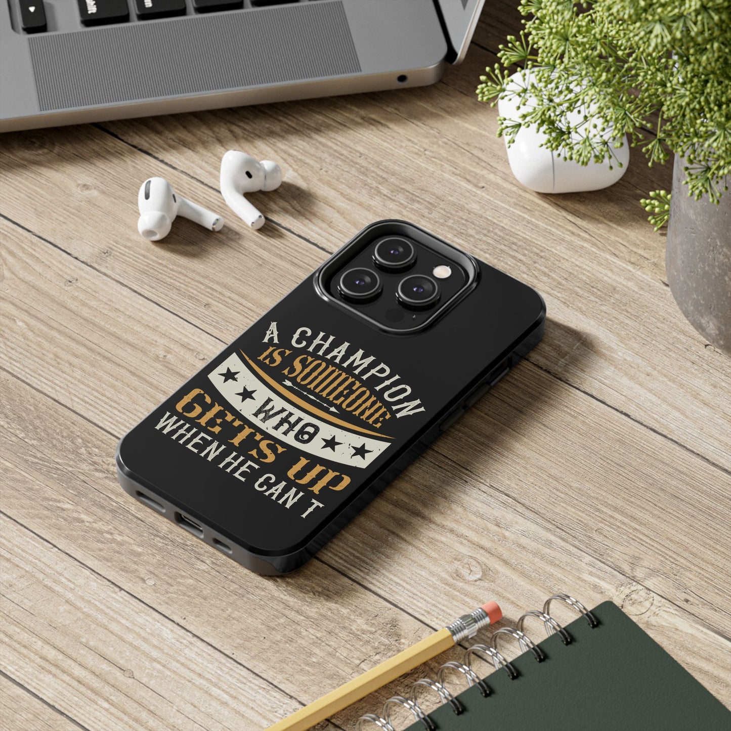 A champion is someone who gets up when he can't (Boxing)  / Tough Phone Cases