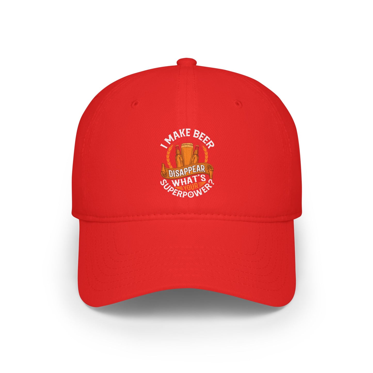 I make beer disappear / Low Profile Baseball Cap