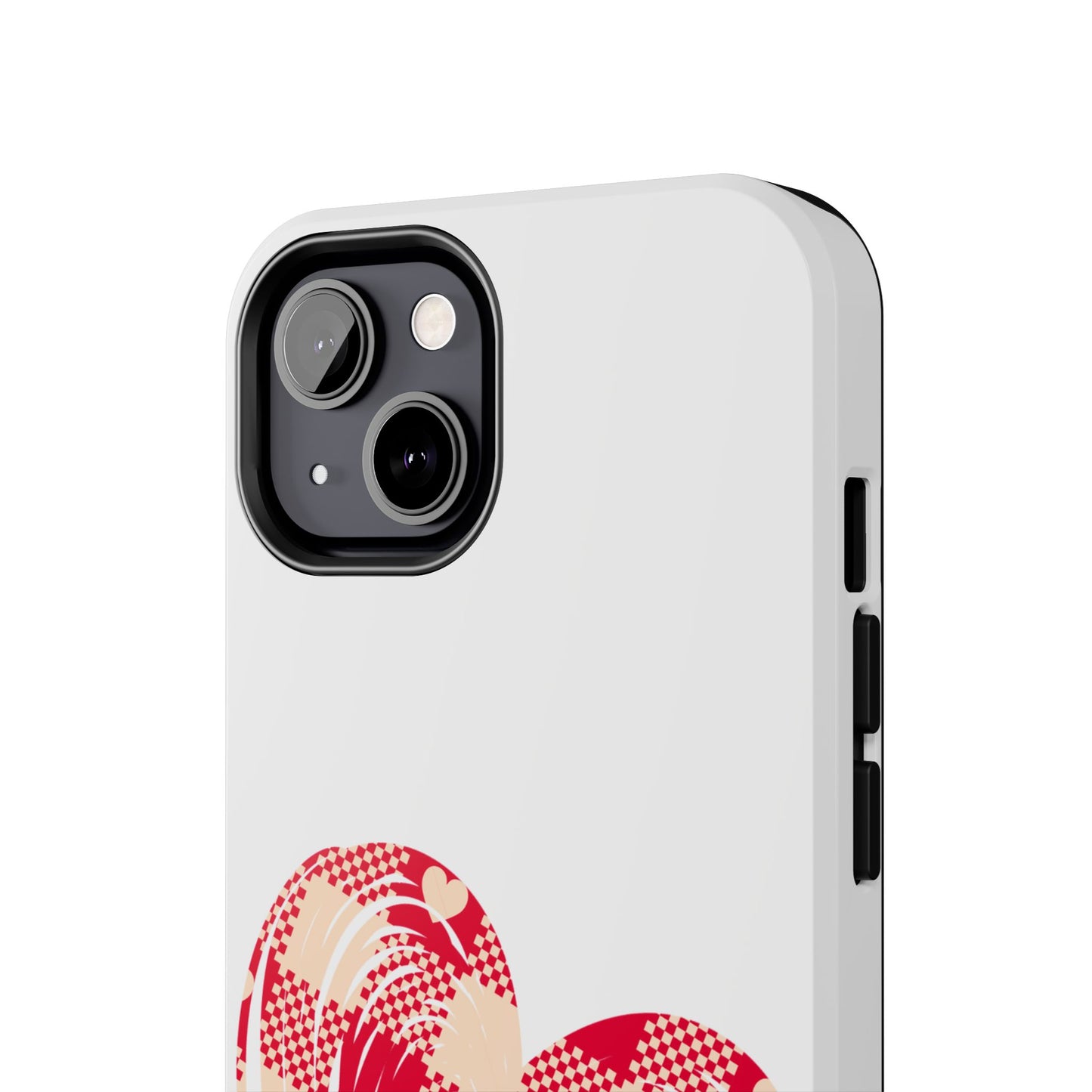 Checkered heart / Tough Phone Cases