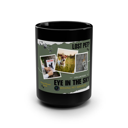 Eye In The Sky / Black Mug, 15oz