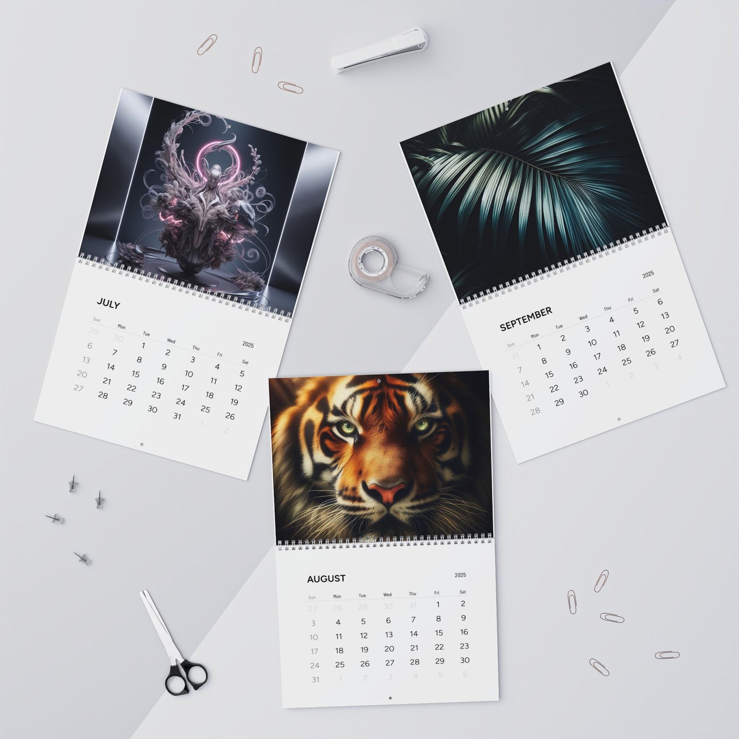 Beautiful AI Creations 3 / Wall Calendars (2025)