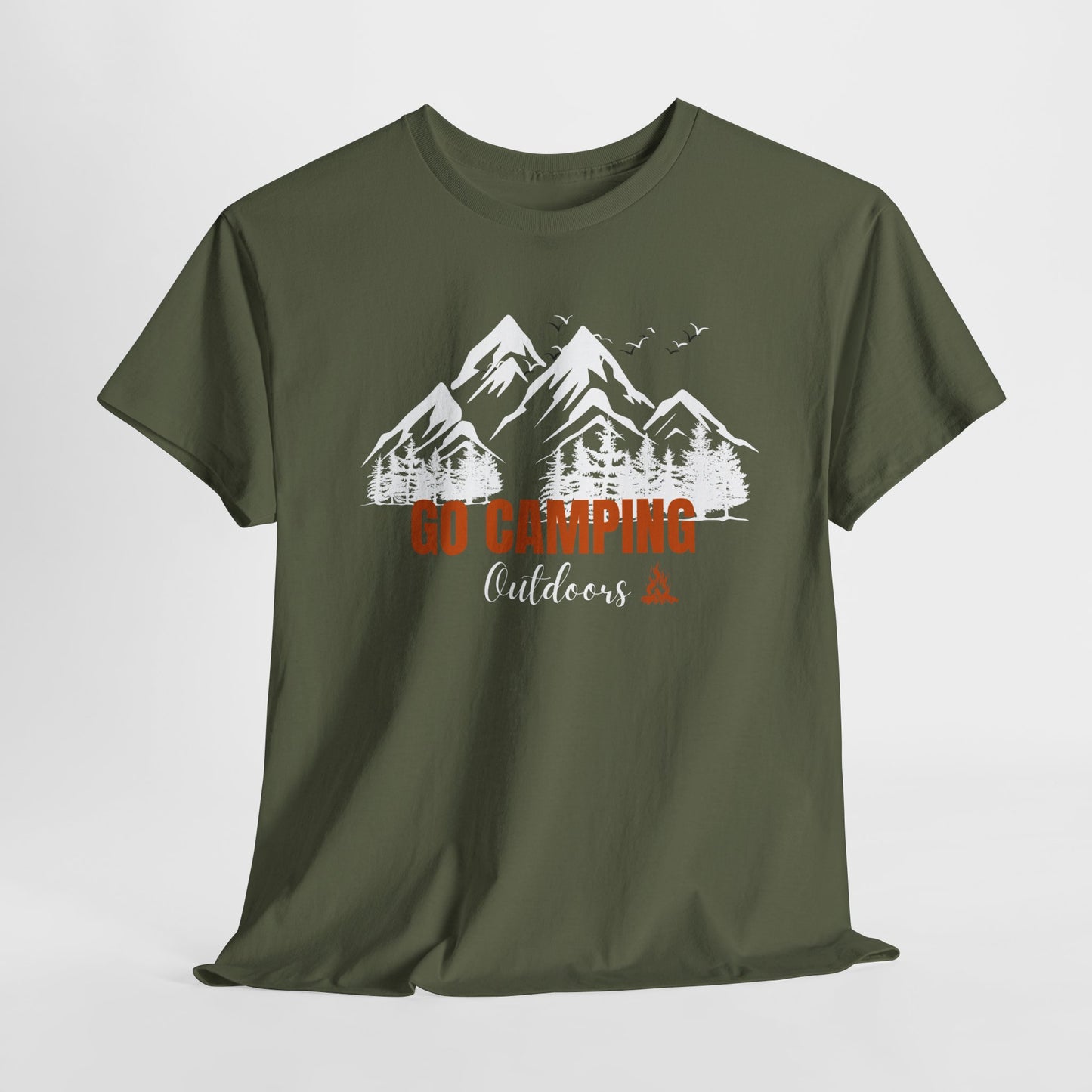 Go Camping Outdoors Unisex Heavy Cotton Tee