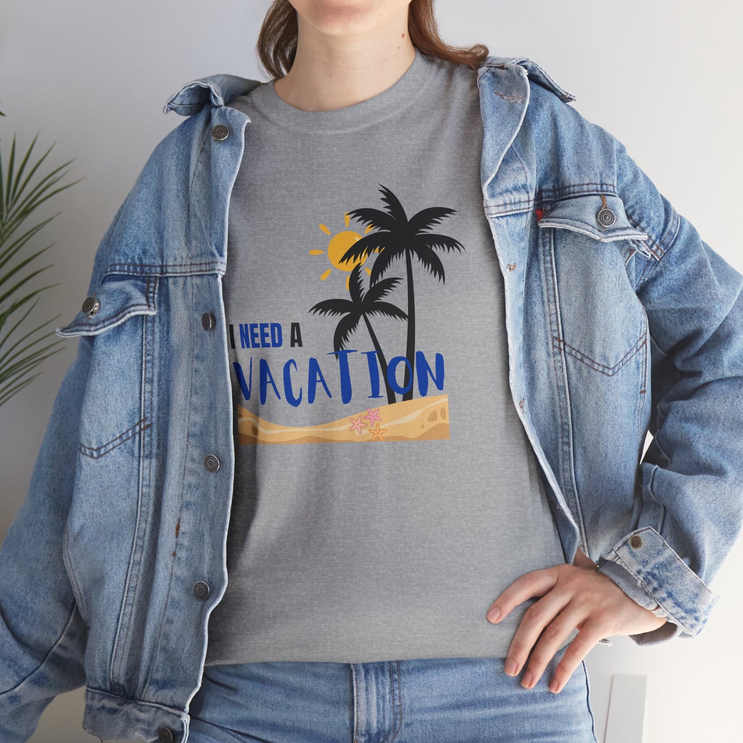 I Need a Vacation Unisex Heavy Cotton Tee