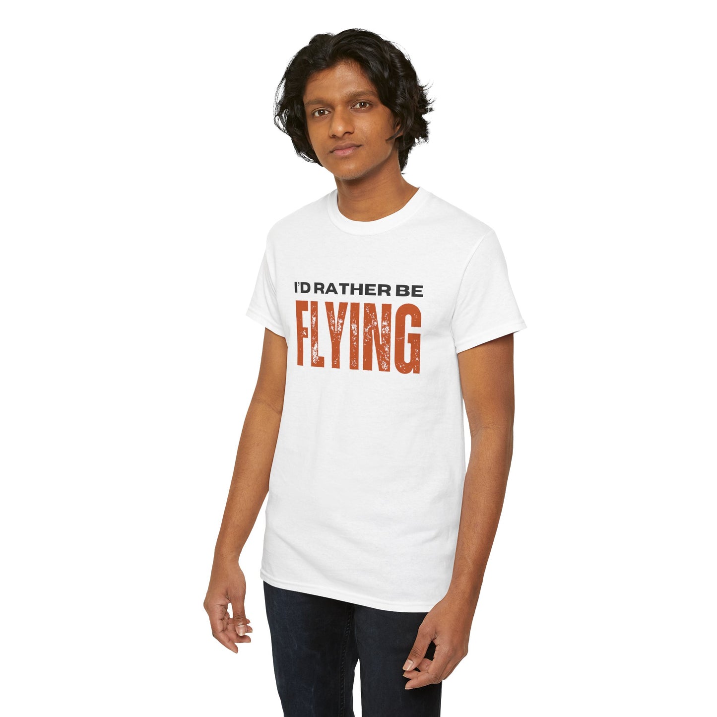 I'd Rather Be Flying Unisex Heavy Cotton Tee