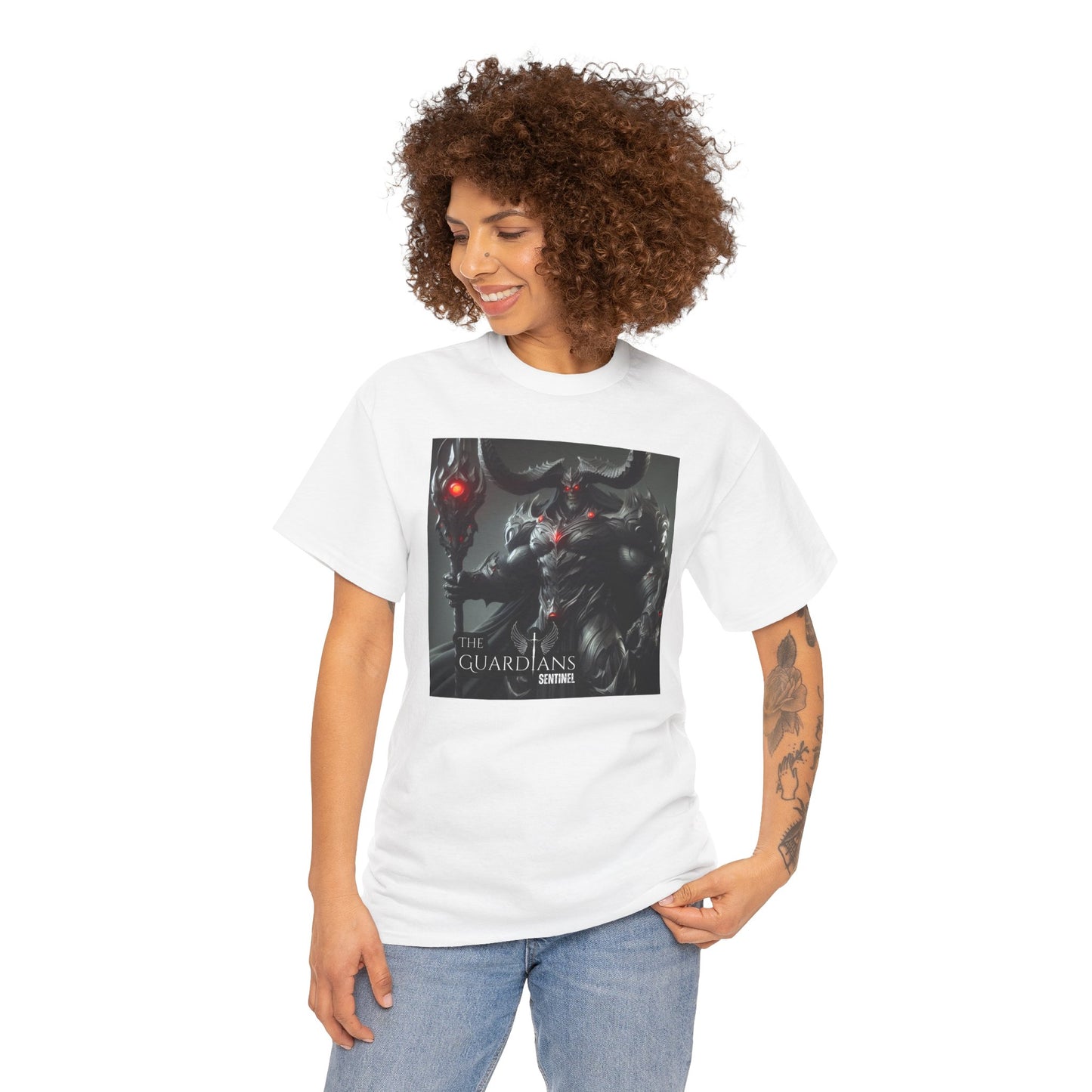 The Guardians Sentinel / Elite Unisex Heavy Cotton Tee (Made with AI)