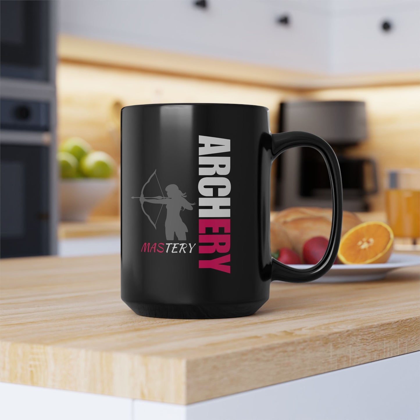 Archery Mastery / Black Mug, 15oz