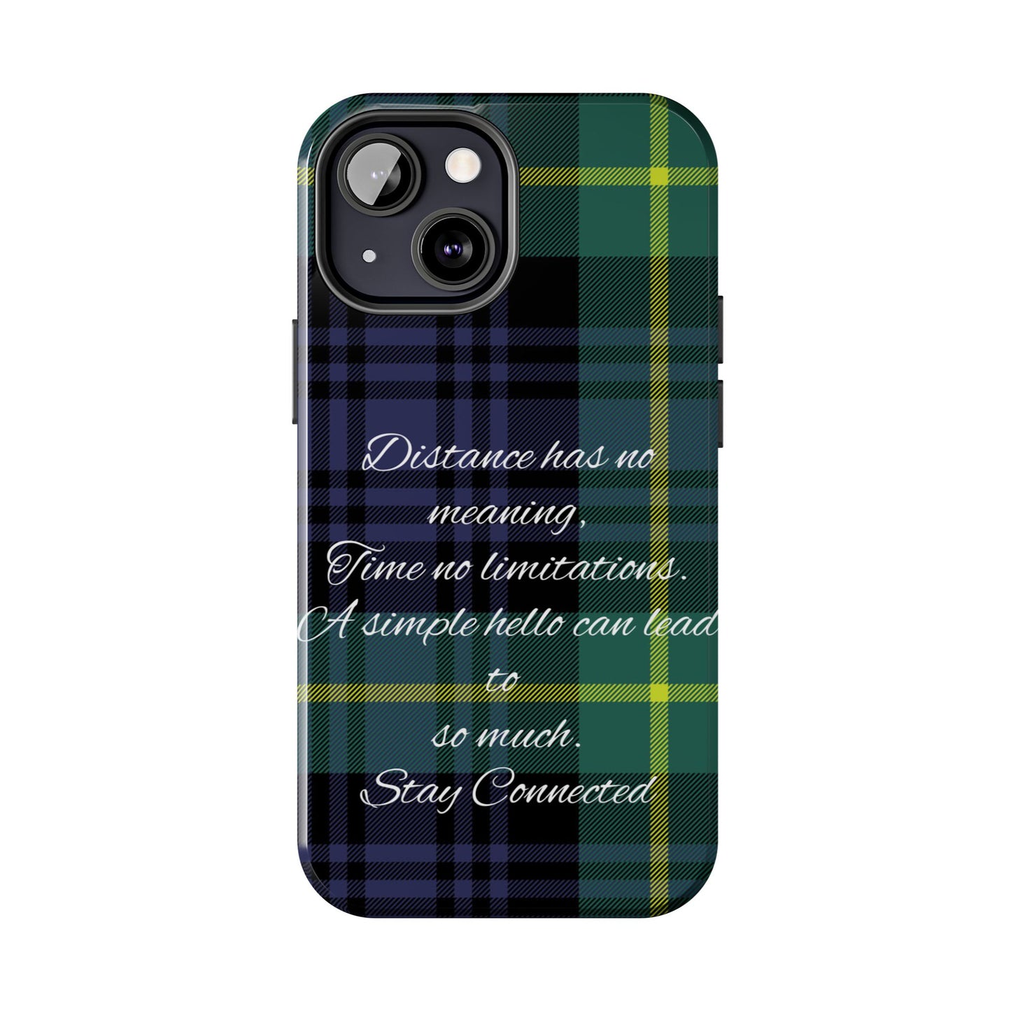 Green plaid version / Tough Phone Cases