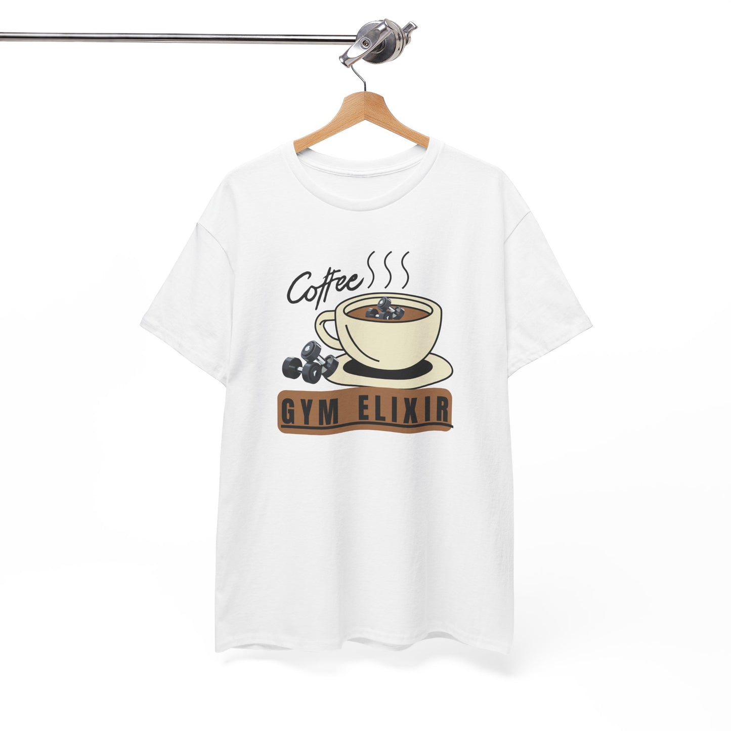 Coffee / Gym Elixir Unisex Heavy Cotton Tee