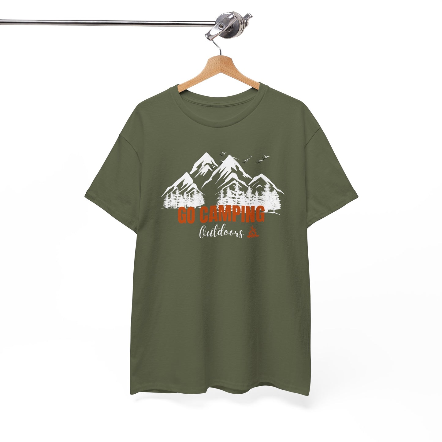 Go Camping Outdoors Unisex Heavy Cotton Tee