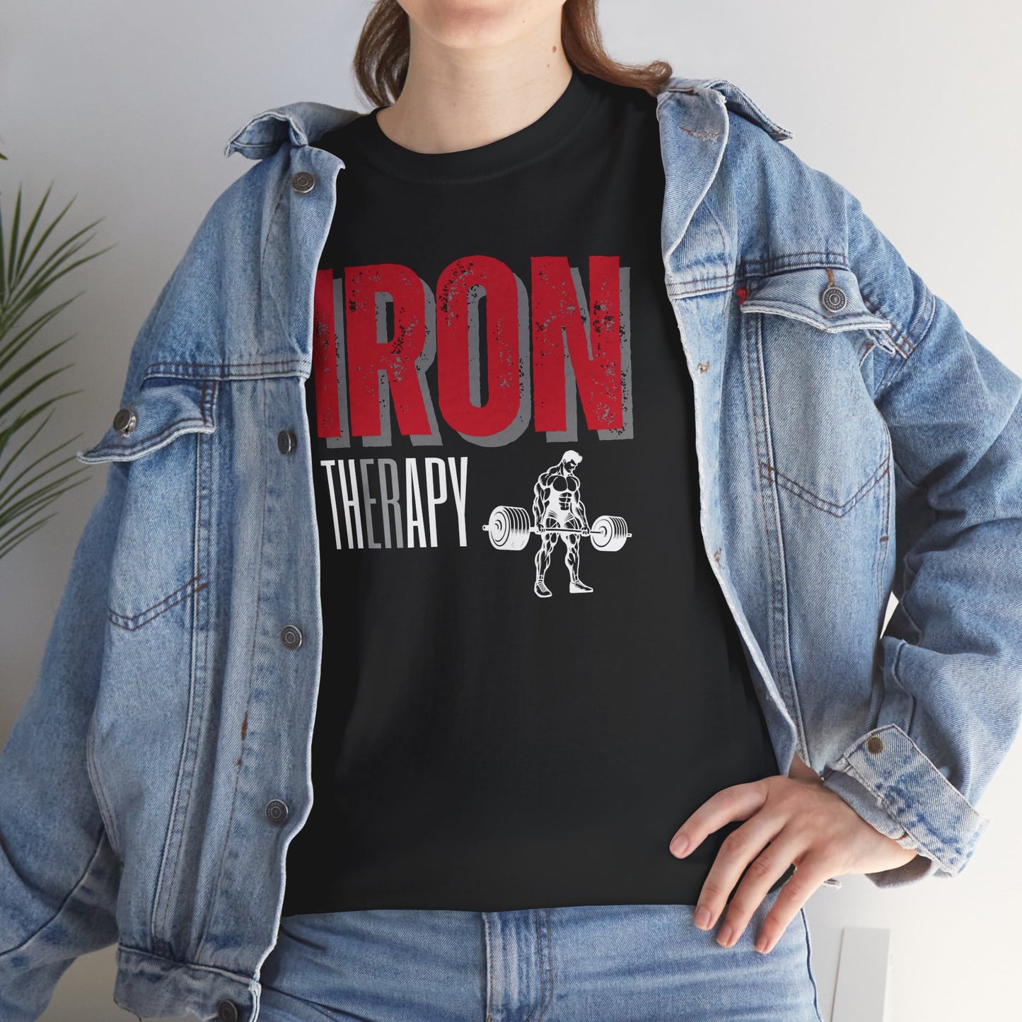 Iron Therapy / Bodybuilding Unisex Heavy Cotton Tee