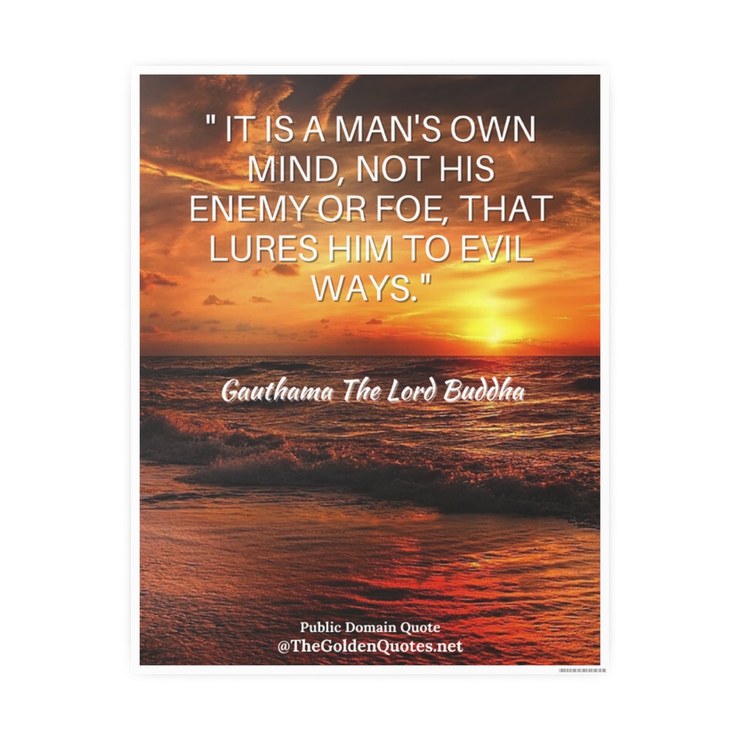It's a mans own mind quote / Photo Art Paper Posters
