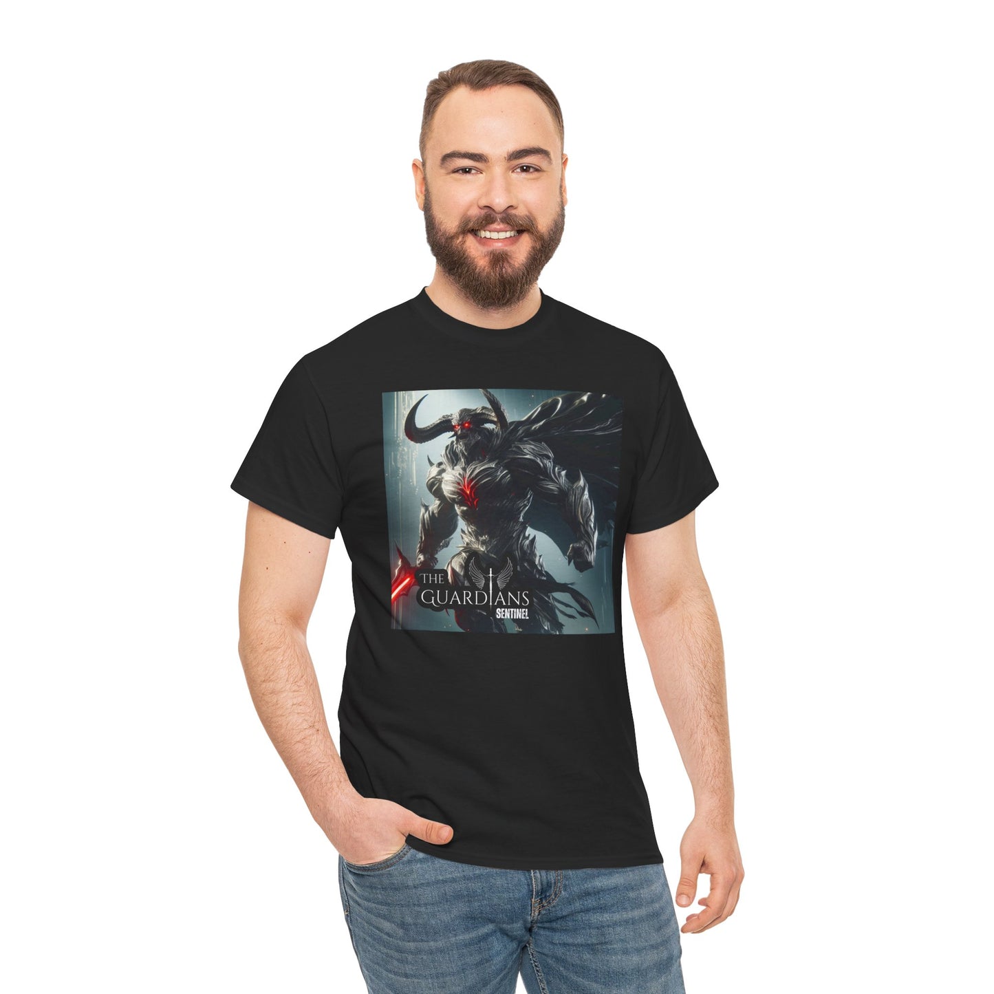 The Guardians Sentinel / Elite Unisex Heavy Cotton Tee (Made with AI)