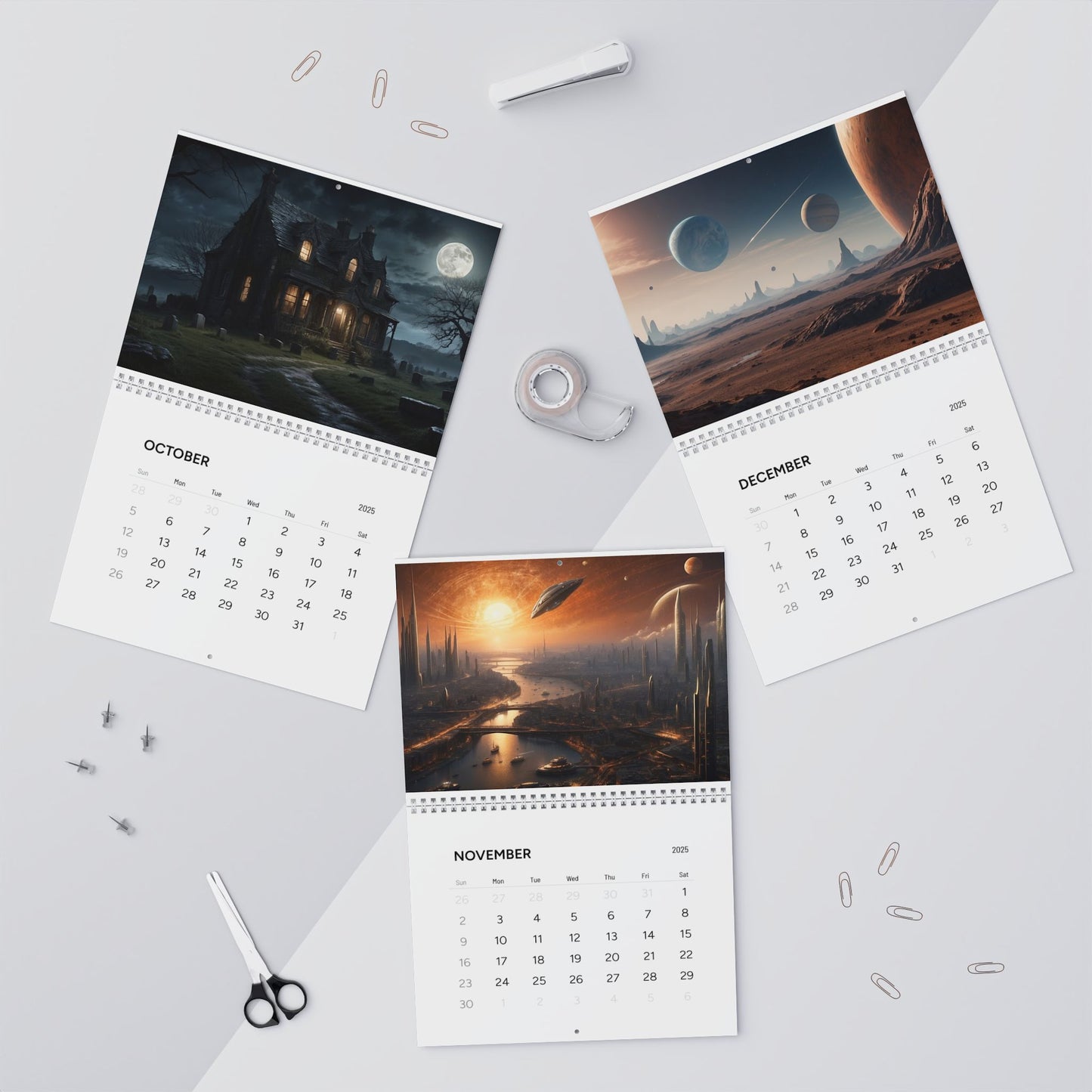 Beautiful AI Creations 1 / Wall Calendars (2025)