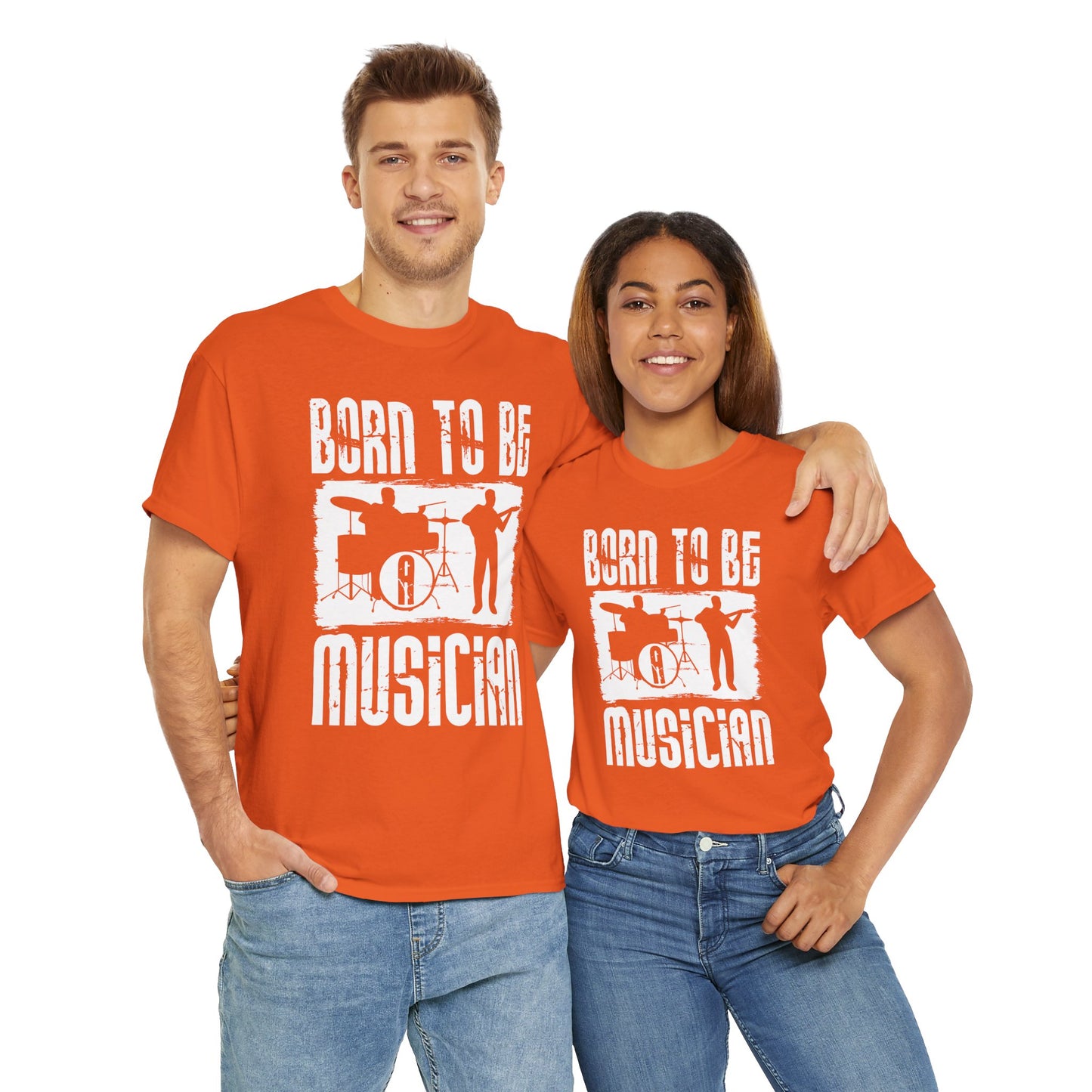 Born to be a Musician Unisex Heavy Cotton Tee