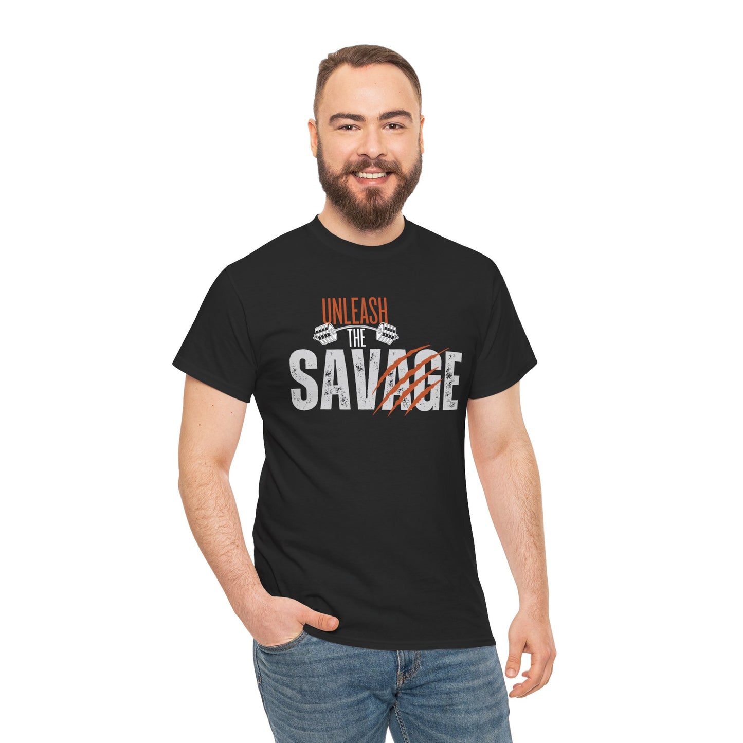 Unleash the Savage Unisex Heavy Cotton Tee