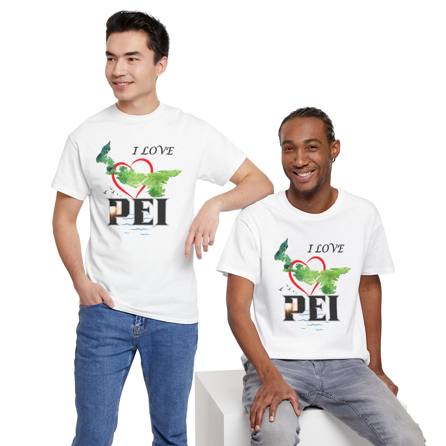 I Love PEI / Canada Unisex Heavy Cotton Tee