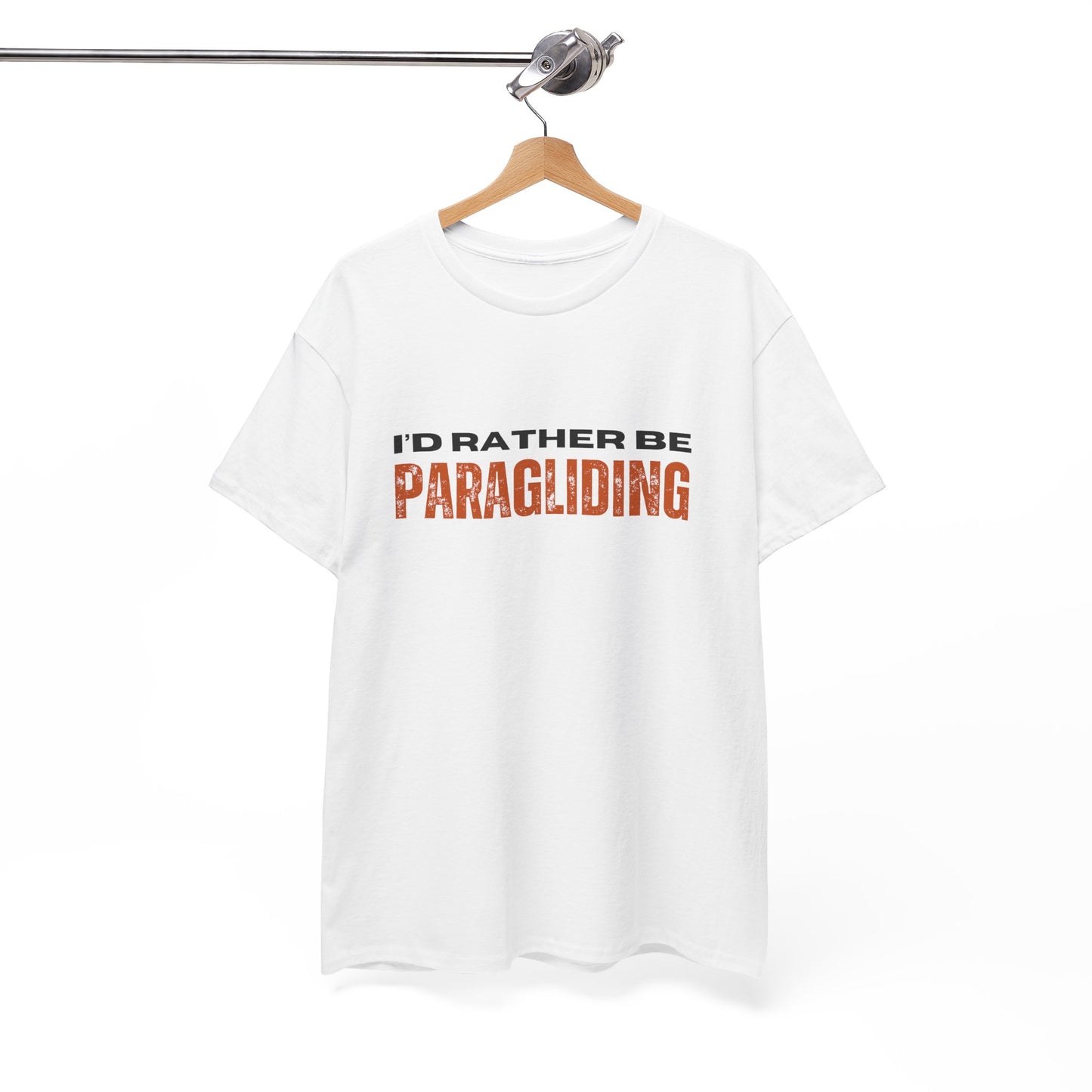 I'd Rather Be Paragliding Unisex Heavy Cotton Tee