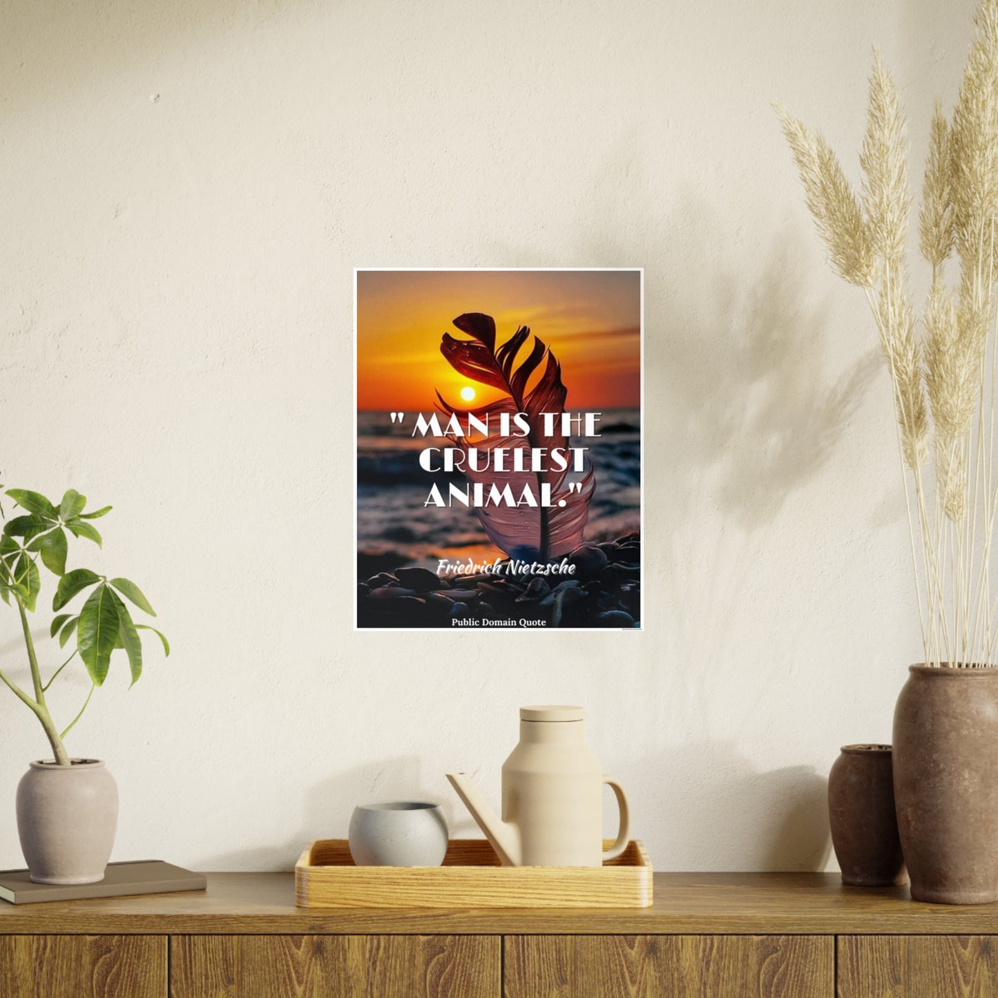 Man is the cruelest animal / Photo Art Paper Posters