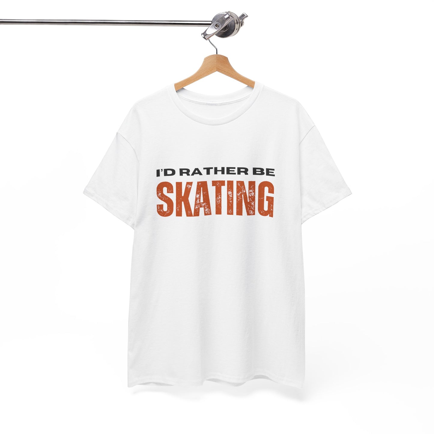 I'd Rather Be Skating Unisex Heavy Cotton Tee