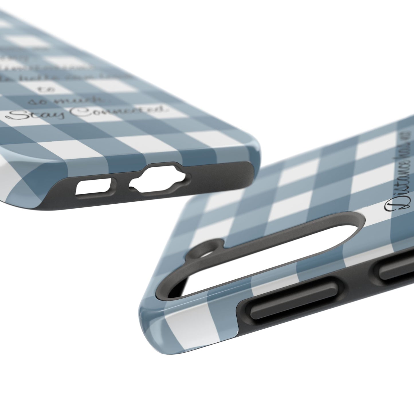 Blue checkered / Tough Phone Cases