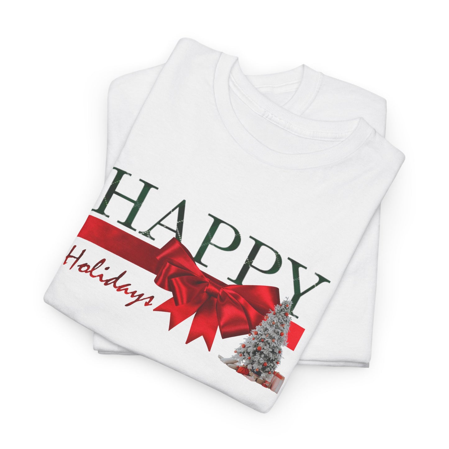 Happy Holidays Unisex Heavy Cotton Tee