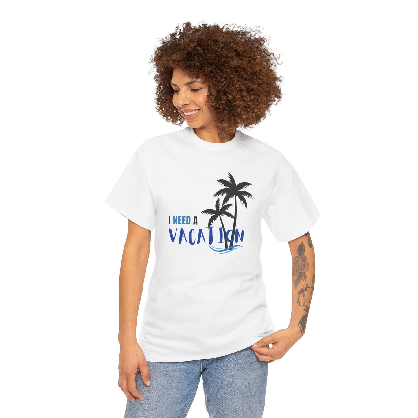 I Need a Vacation Unisex Heavy Cotton Tee