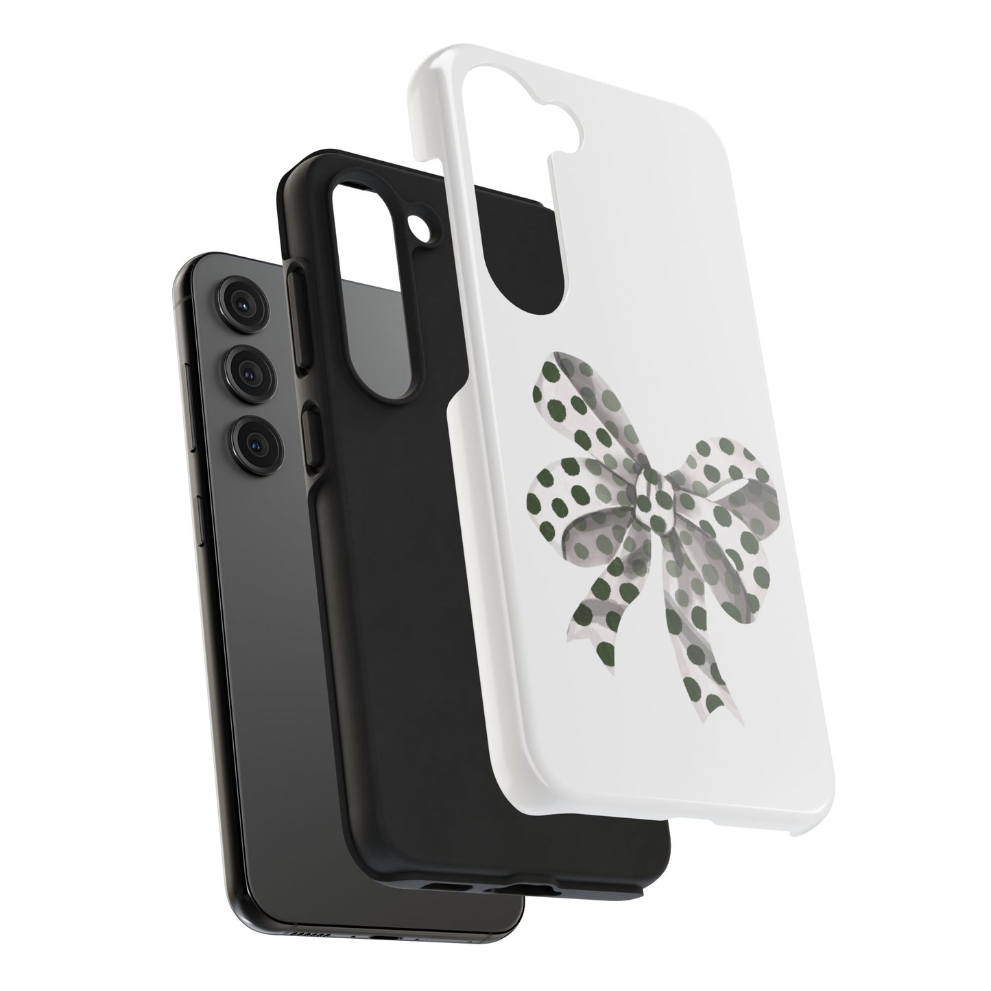 Polka dot bow / Tough Phone Cases