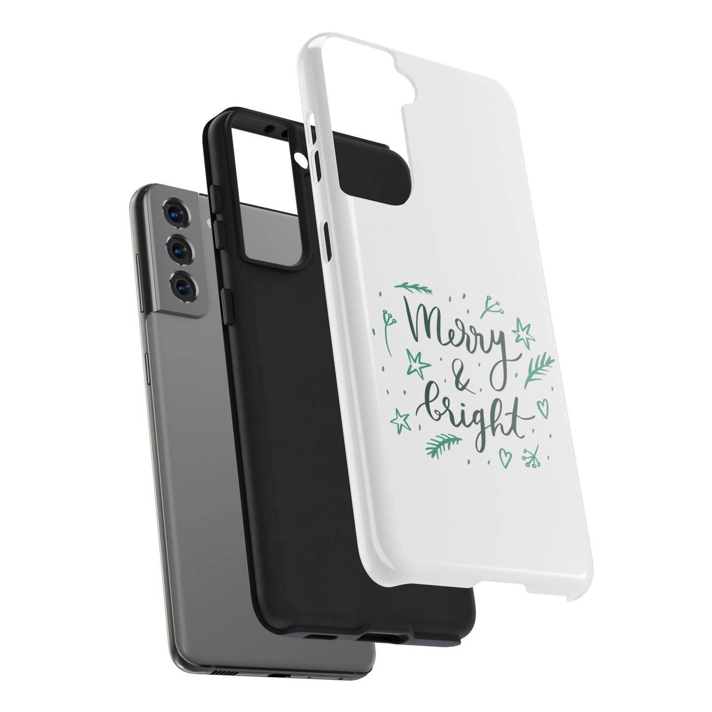 Merry and Bright (Christmas) / Tough Phone Cases