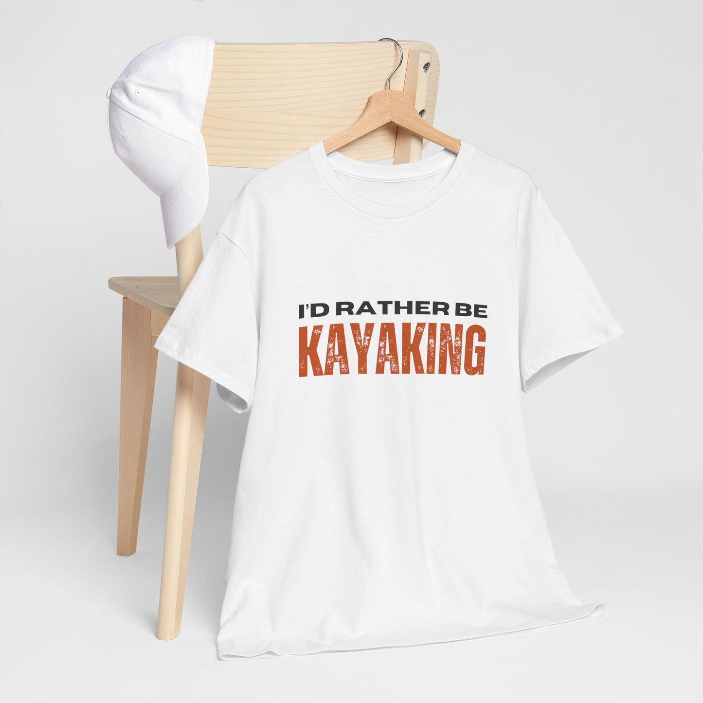 I'd Rather Be Kayaking Unisex Heavy Cotton Tee