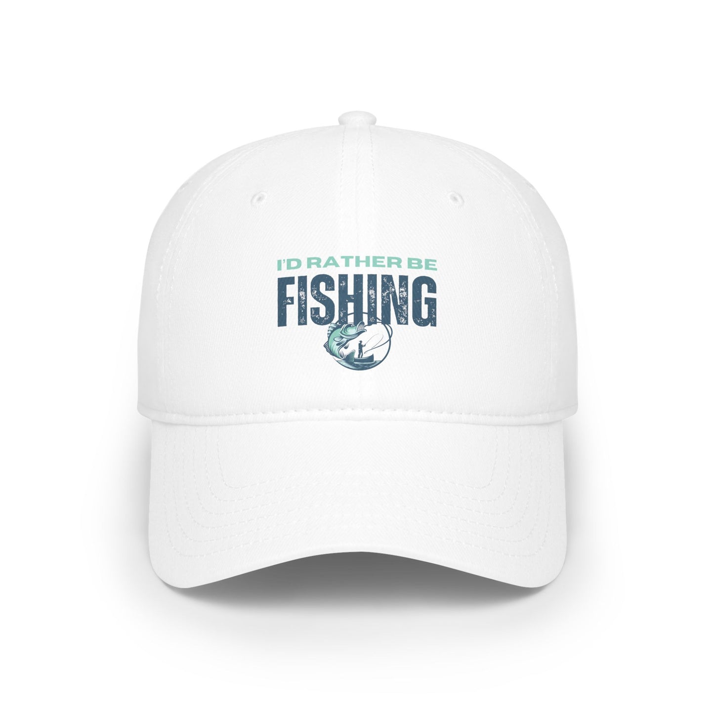 I'd rather be fishing / Low Profile Baseball Cap