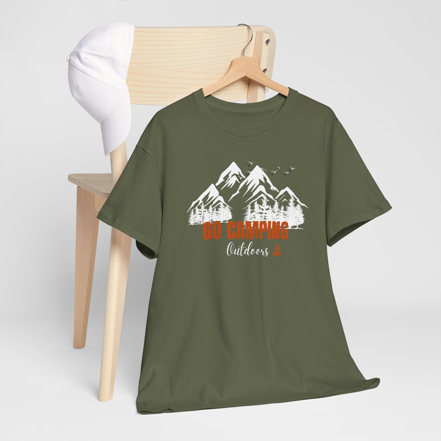 Go Camping Outdoors Unisex Heavy Cotton Tee