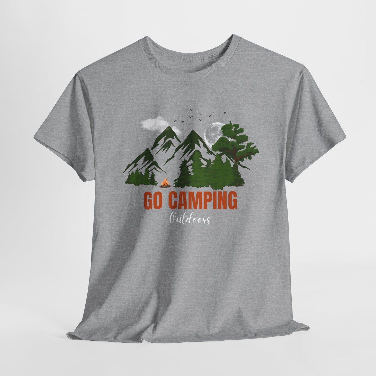 Go Camping Outdoors Unisex Heavy Cotton Tee