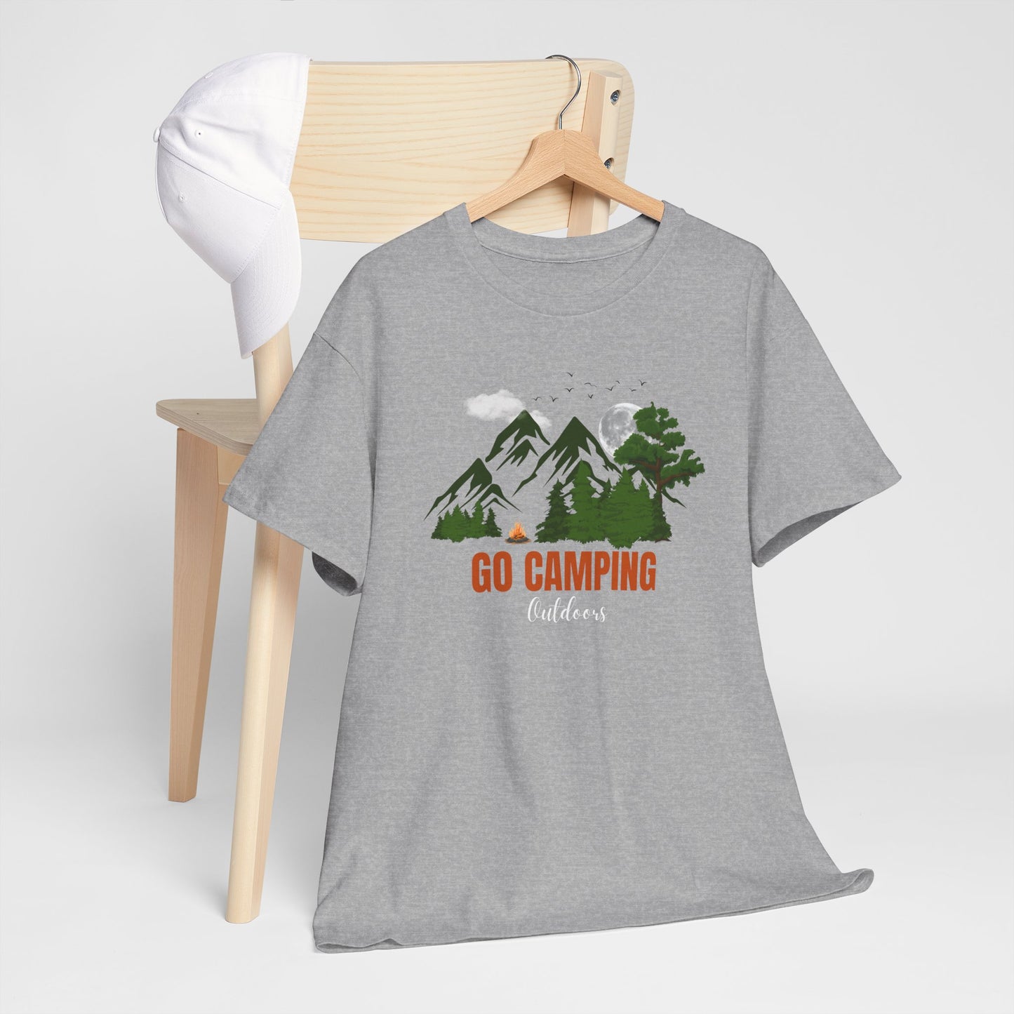 Go Camping Outdoors Unisex Heavy Cotton Tee