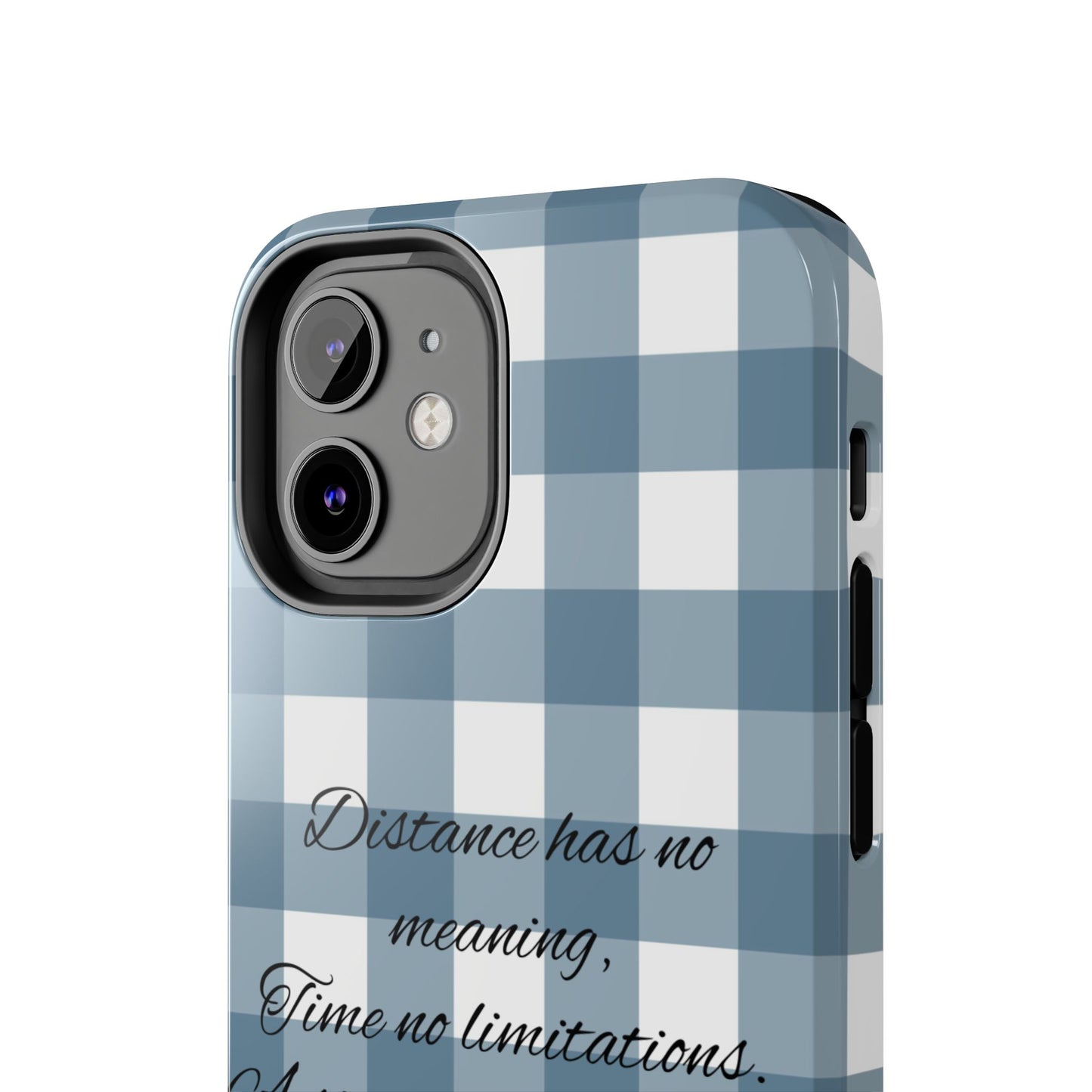 Blue checkered / Tough Phone Cases