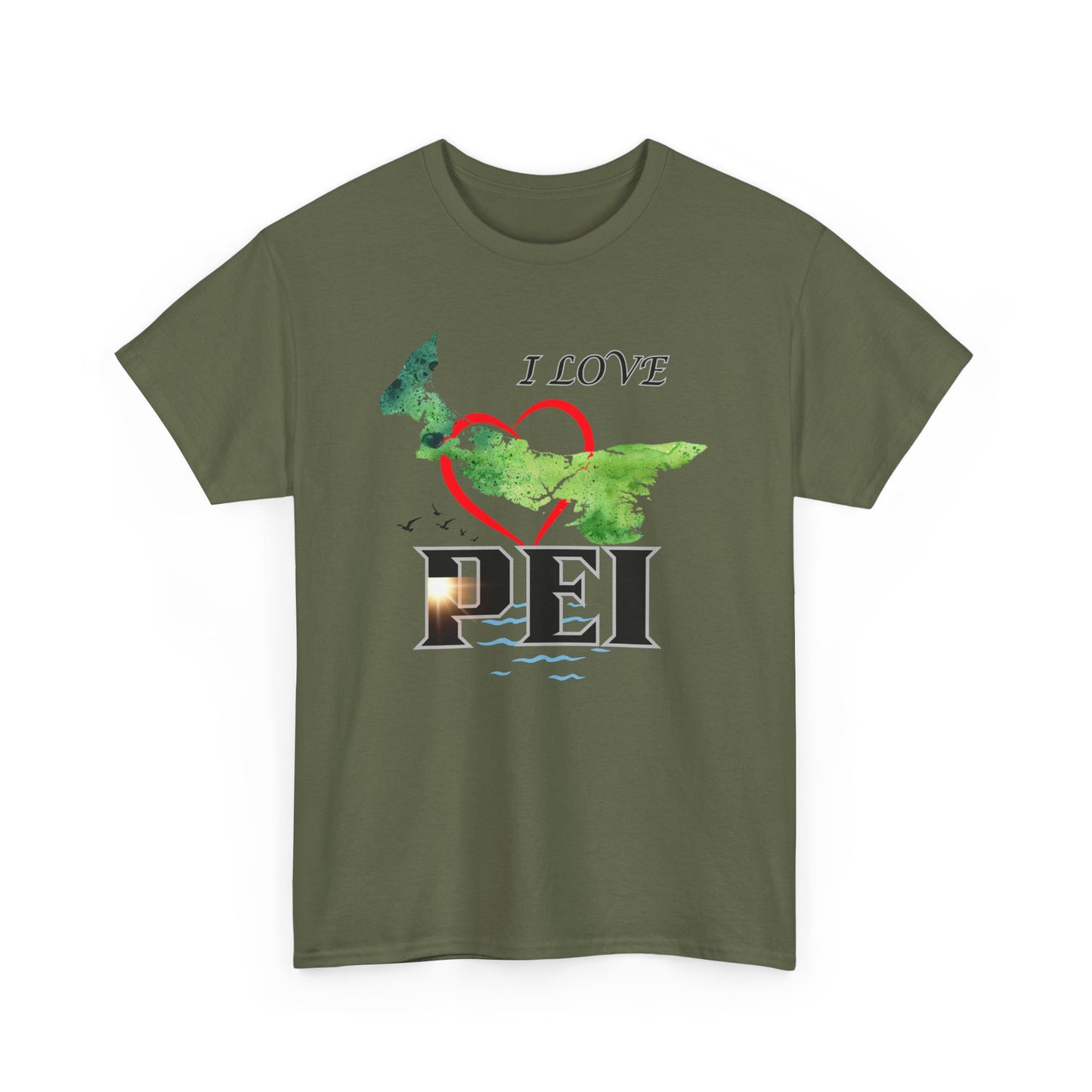 I Love PEI / Canada Unisex Heavy Cotton Tee