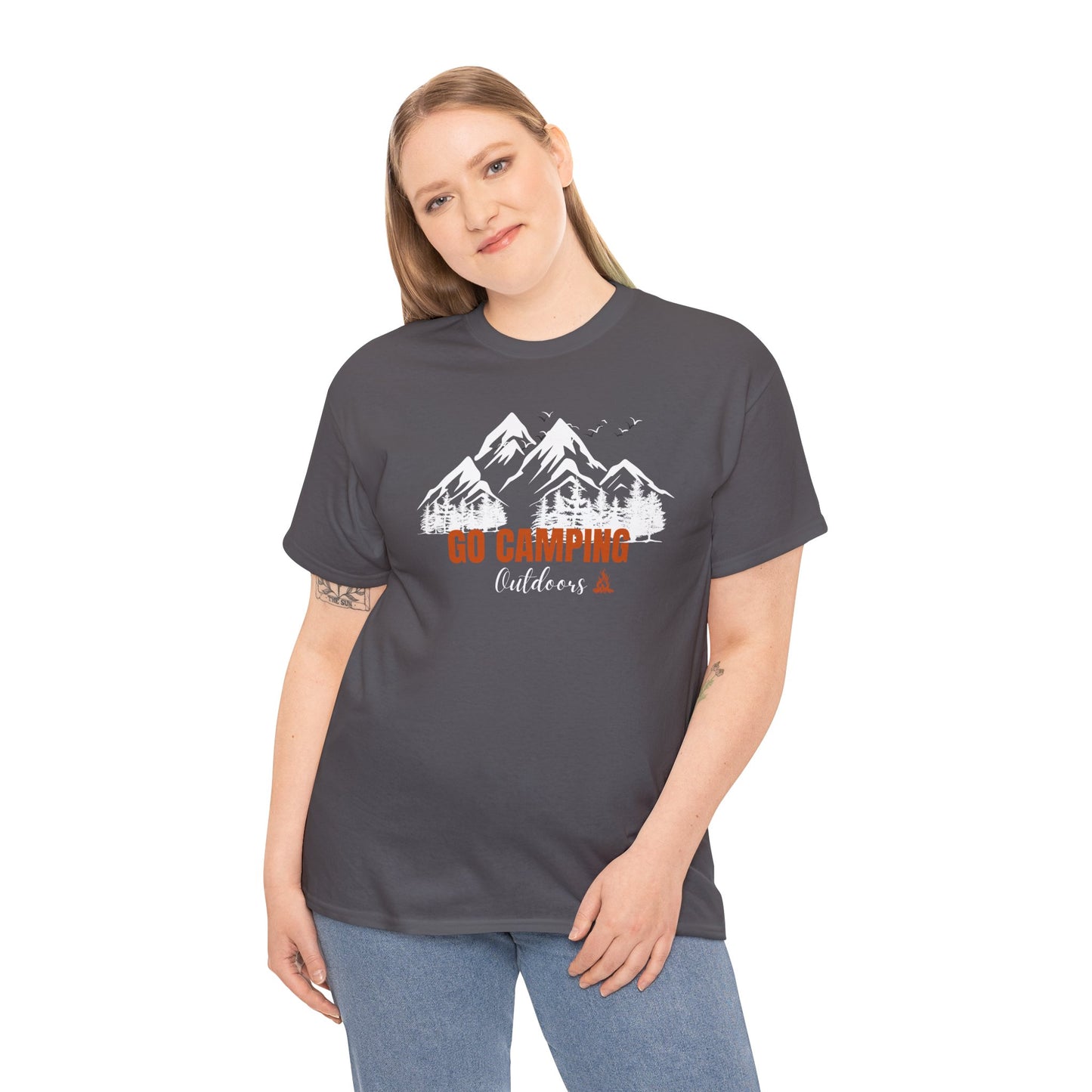 Go Camping Outdoors Unisex Heavy Cotton Tee