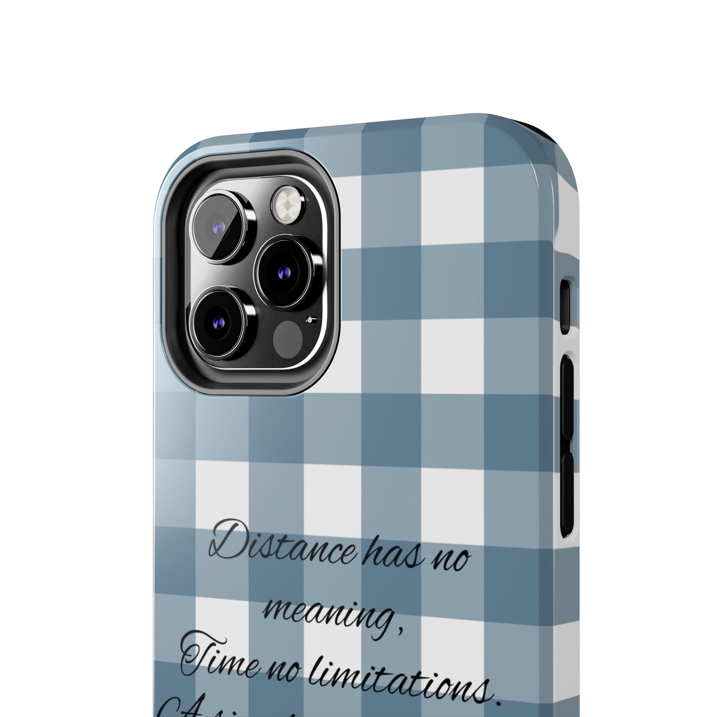 Blue checkered / Tough Phone Cases