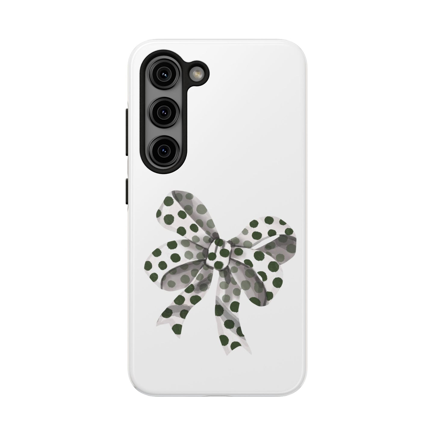 Polka dot bow / Tough Phone Cases