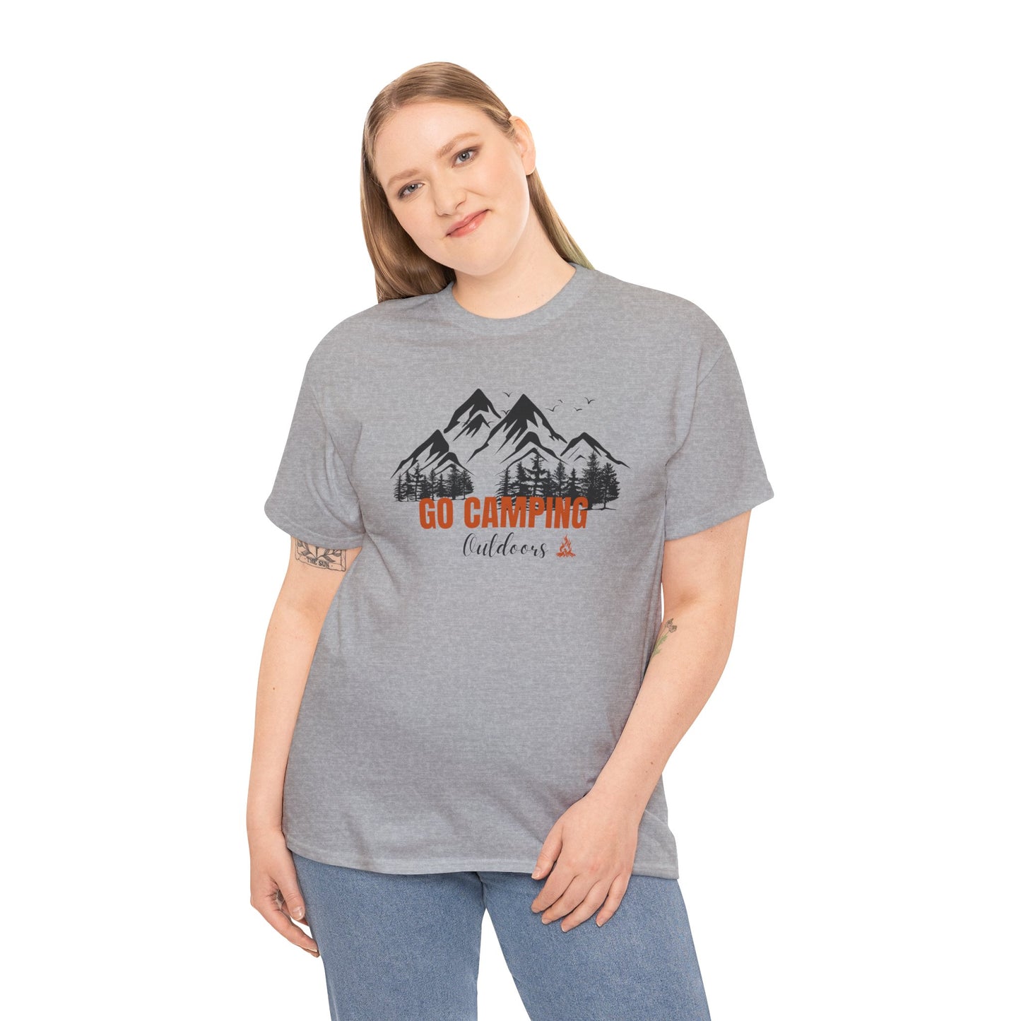 Go Camping Outdoors Unisex Heavy Cotton Tee