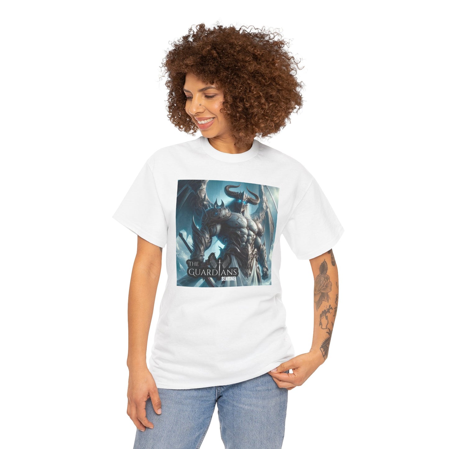 The Guardians Sentinel / Elite Unisex Heavy Cotton Tee (Made with AI)