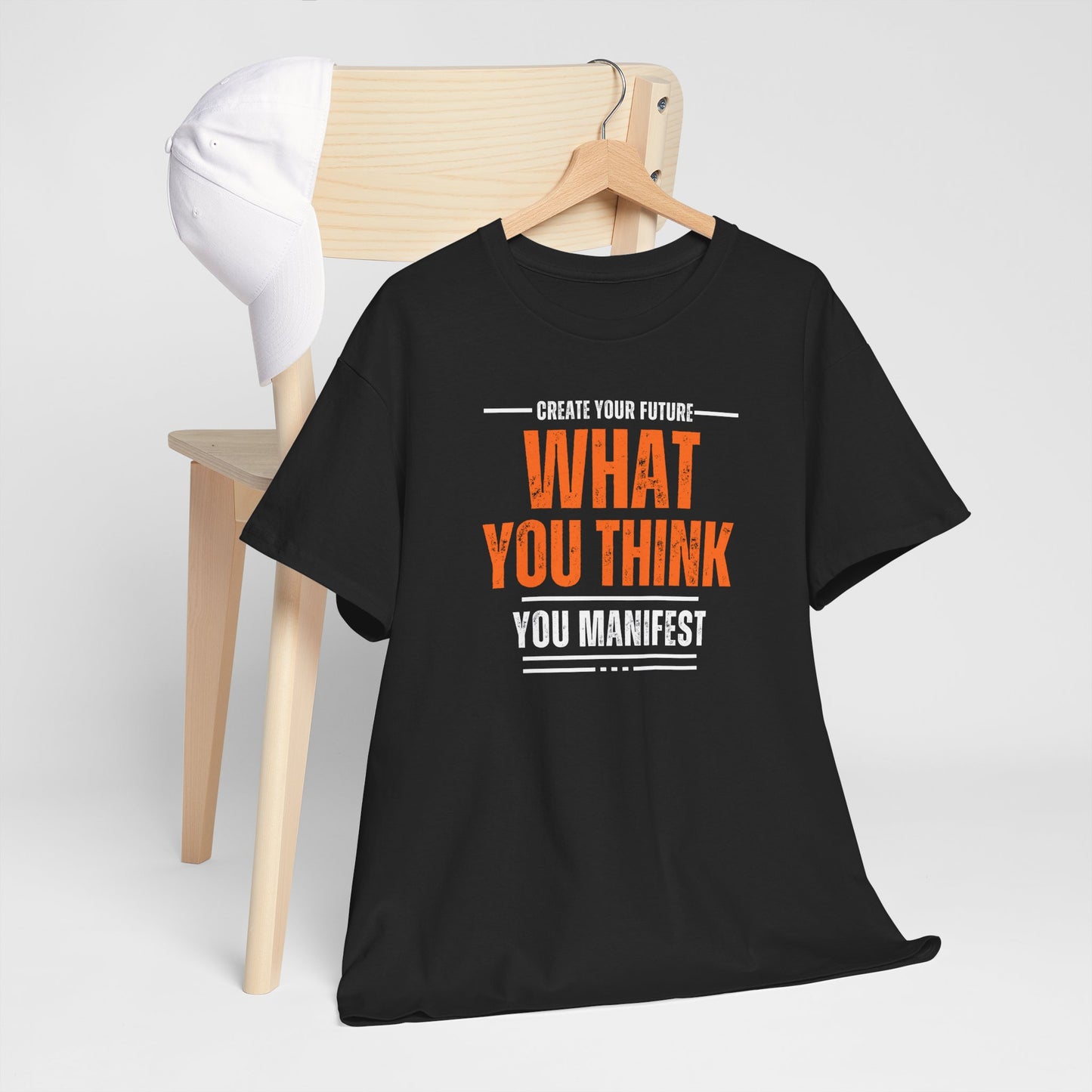 What you think you manifest Unisex Heavy Cotton Tee