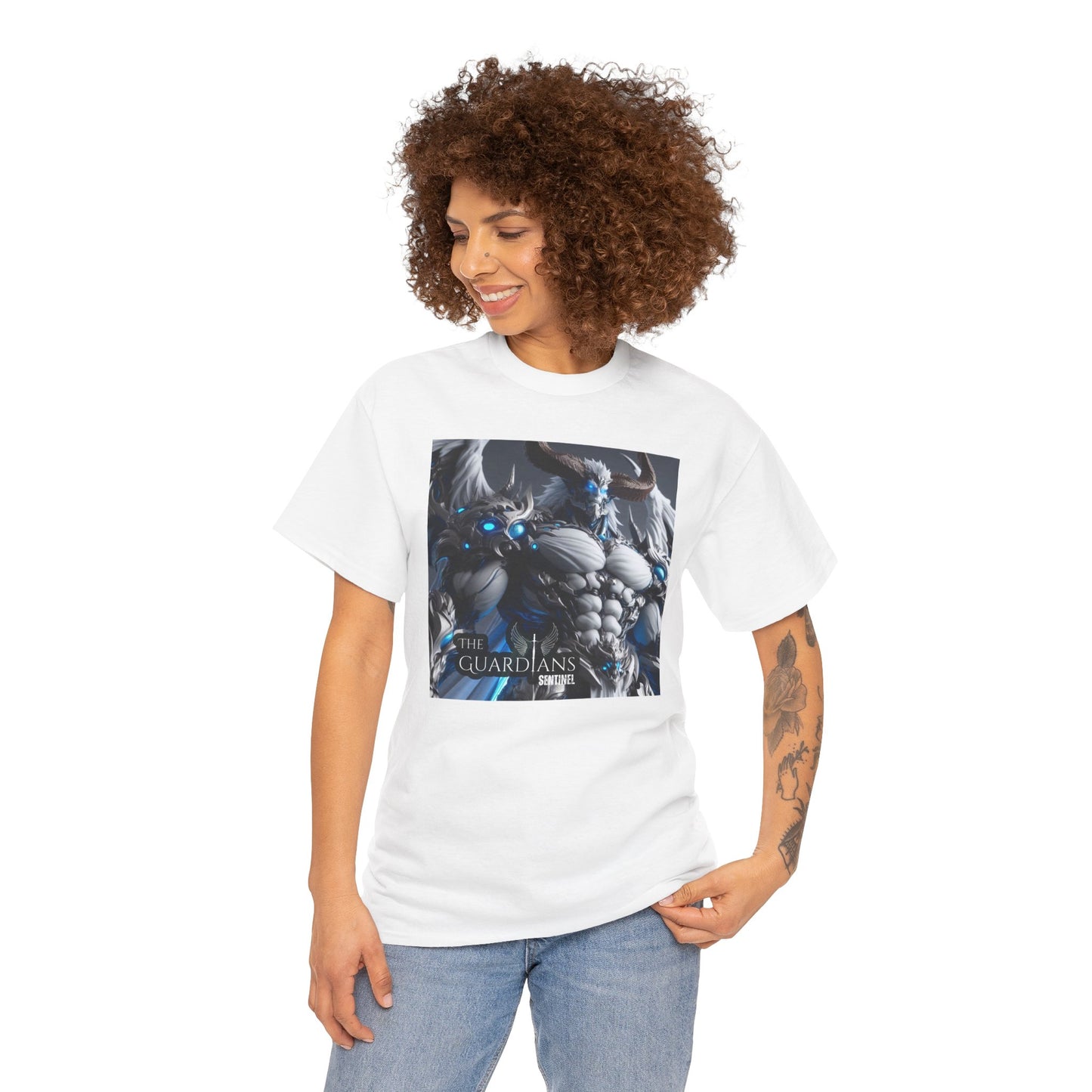 The Guardians Sentinel / Elite Unisex Heavy Cotton Tee (Made with AI)