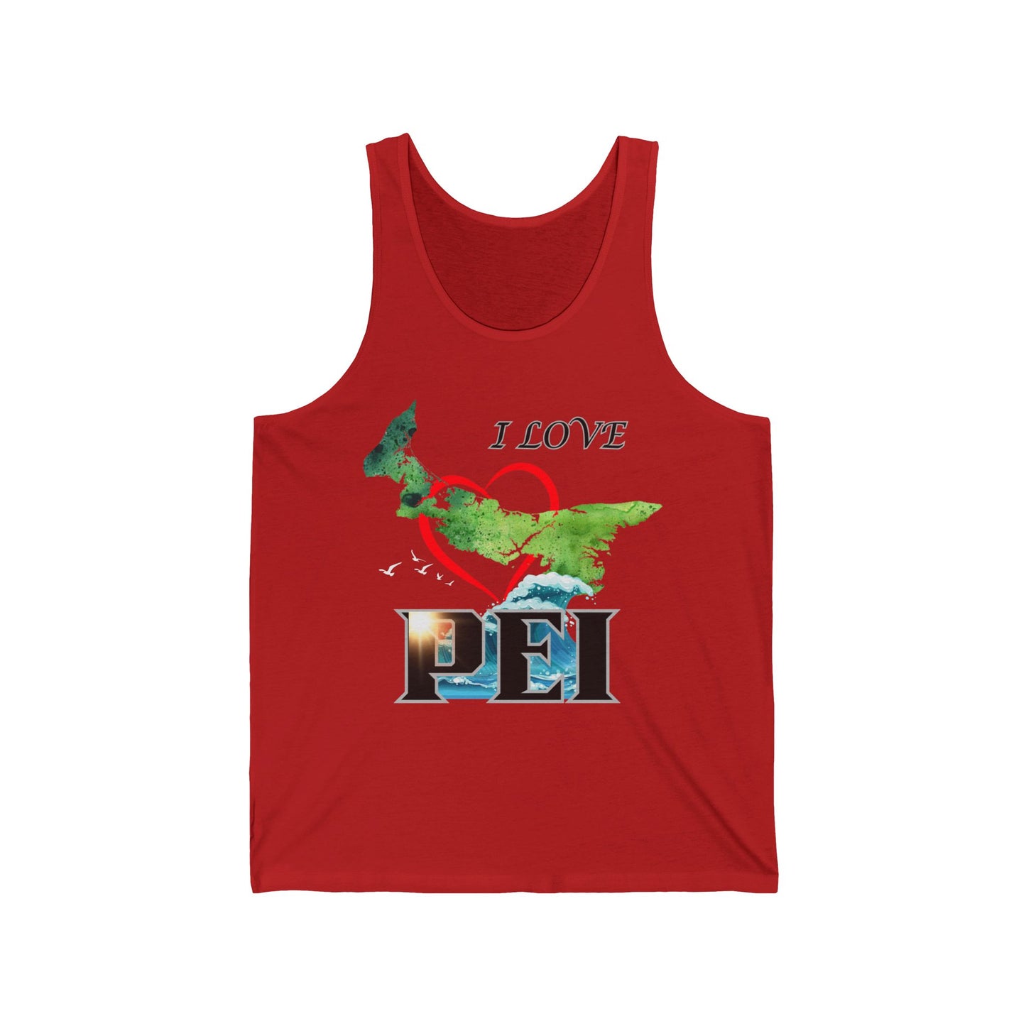 I Love PEI / Unisex Jersey Tank
