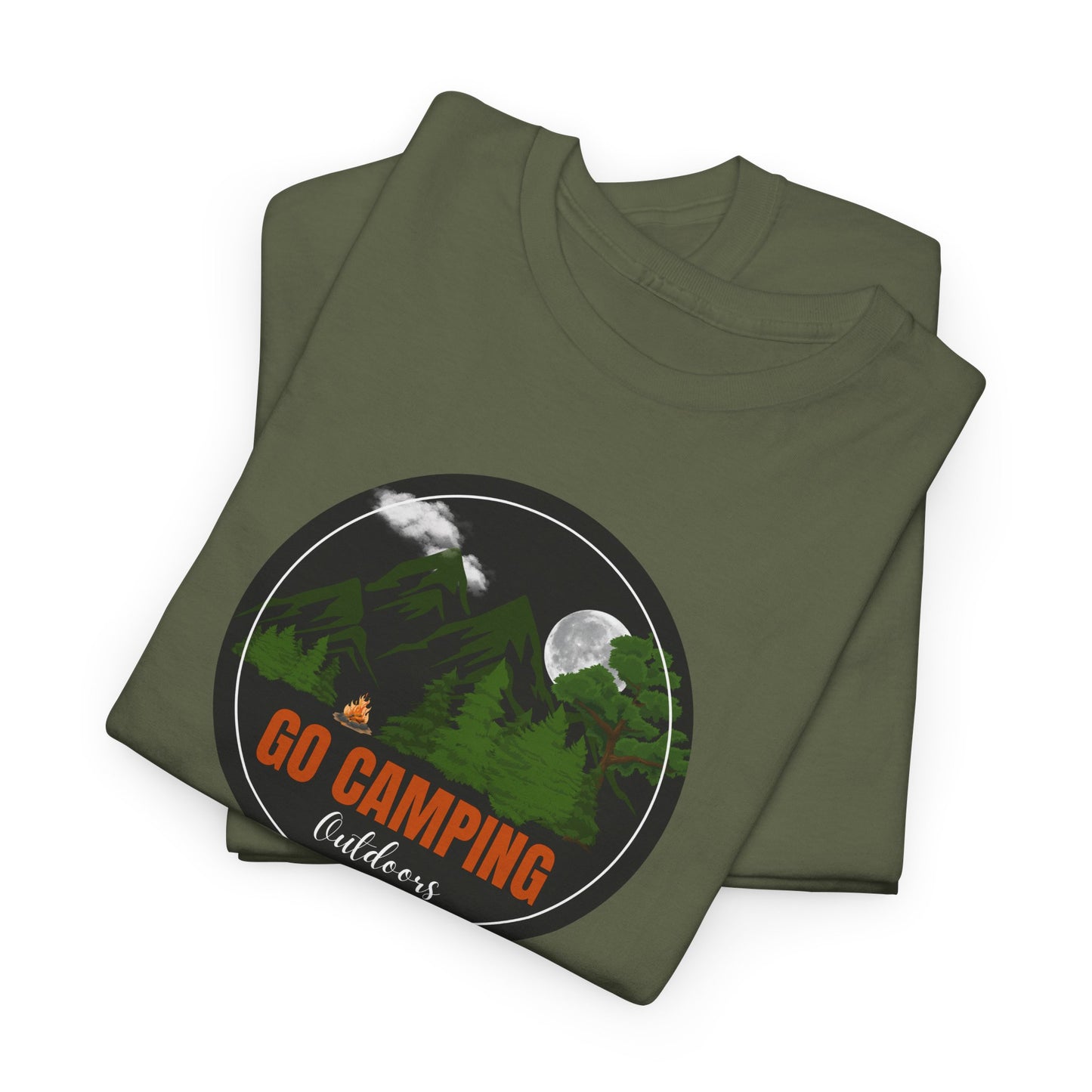 Go Camping Outdoors Unisex Heavy Cotton Tee